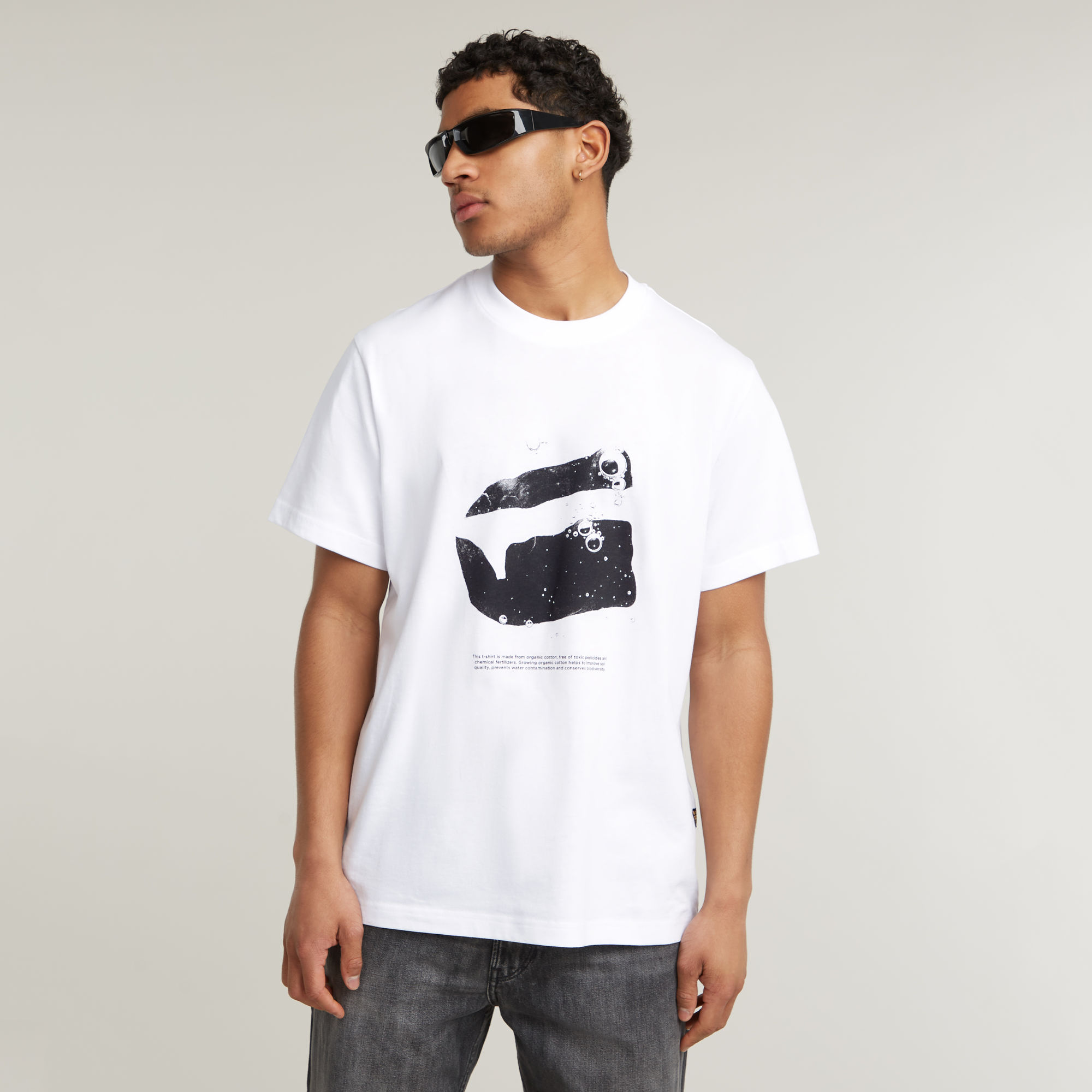 G-Star RAW Water Burger Loose T-Shirt Wit Heren