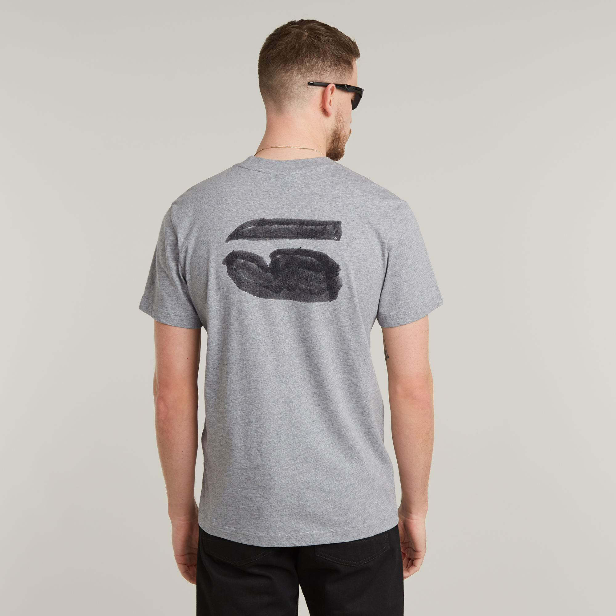 G-Star RAW Burger Back Print T-Shirt Meerkleurig Heren