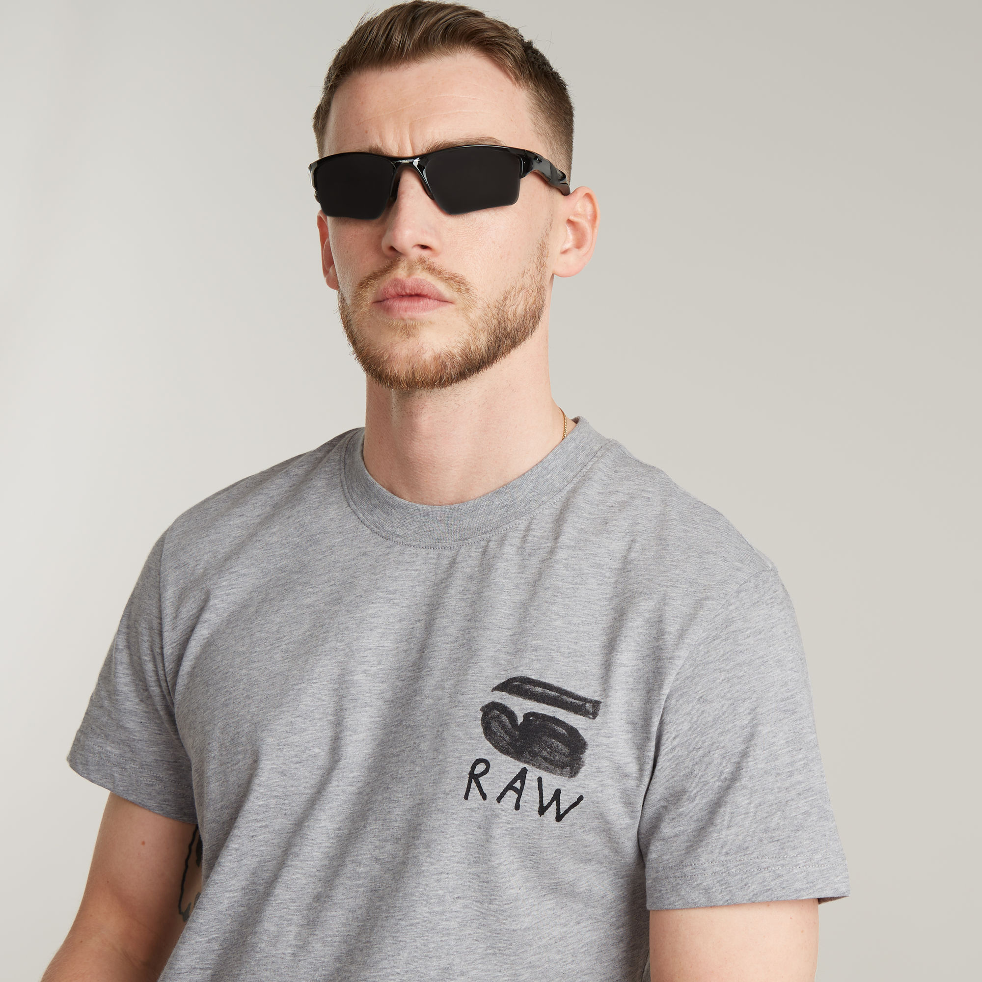 G-Star RAW Burger Back Print T-Shirt Meerkleurig Heren