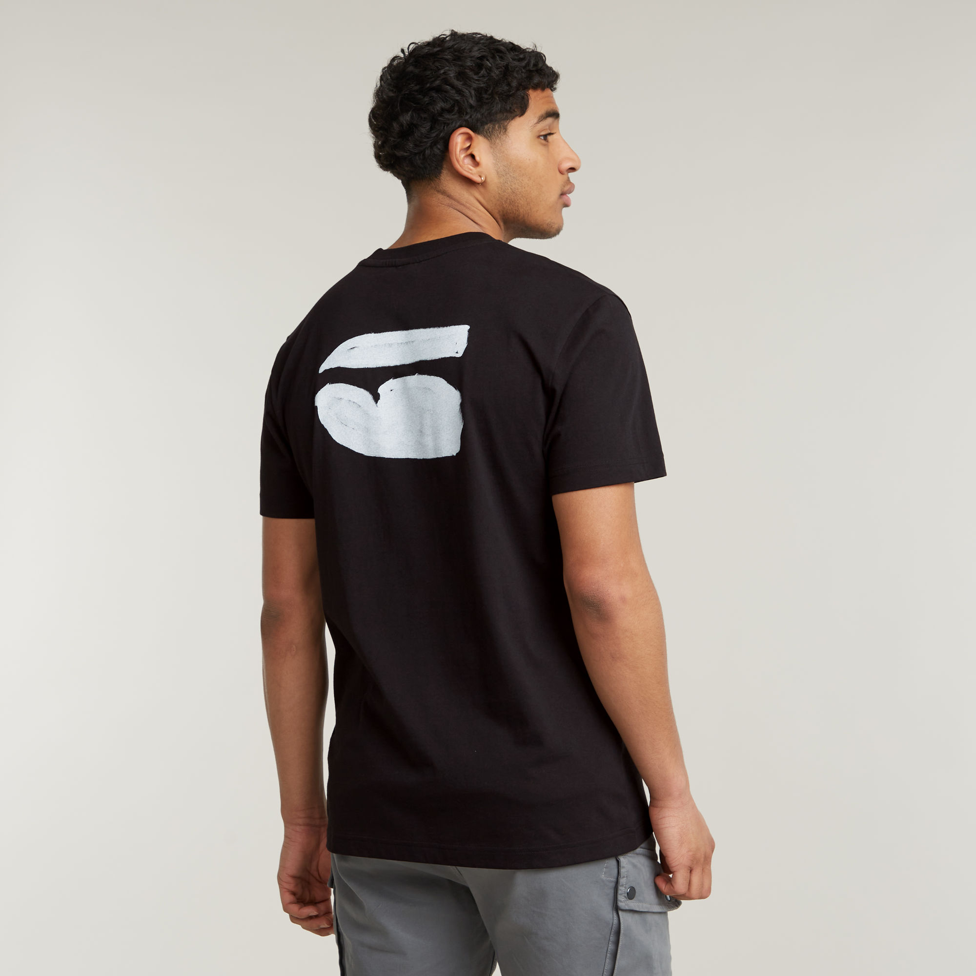 G-Star Raw T-shirt met print aan de achterkant model 'Burger'