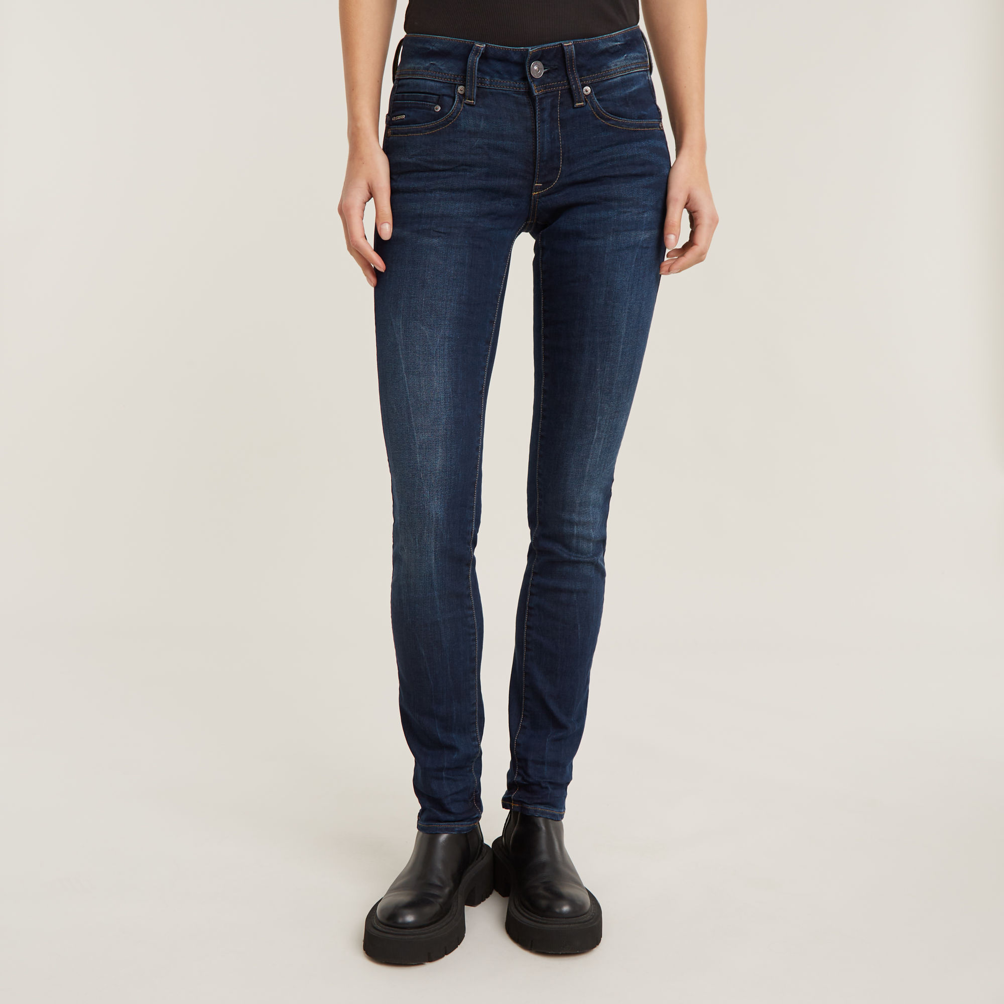 Midge Straight Jeans - Dunkelblau - Damen