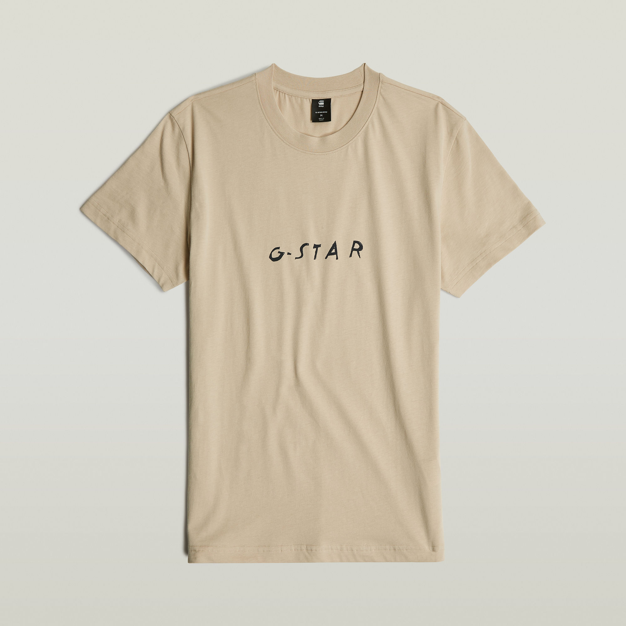 G-Star RAW Handwriting Back Print T-Shirt Beige Heren