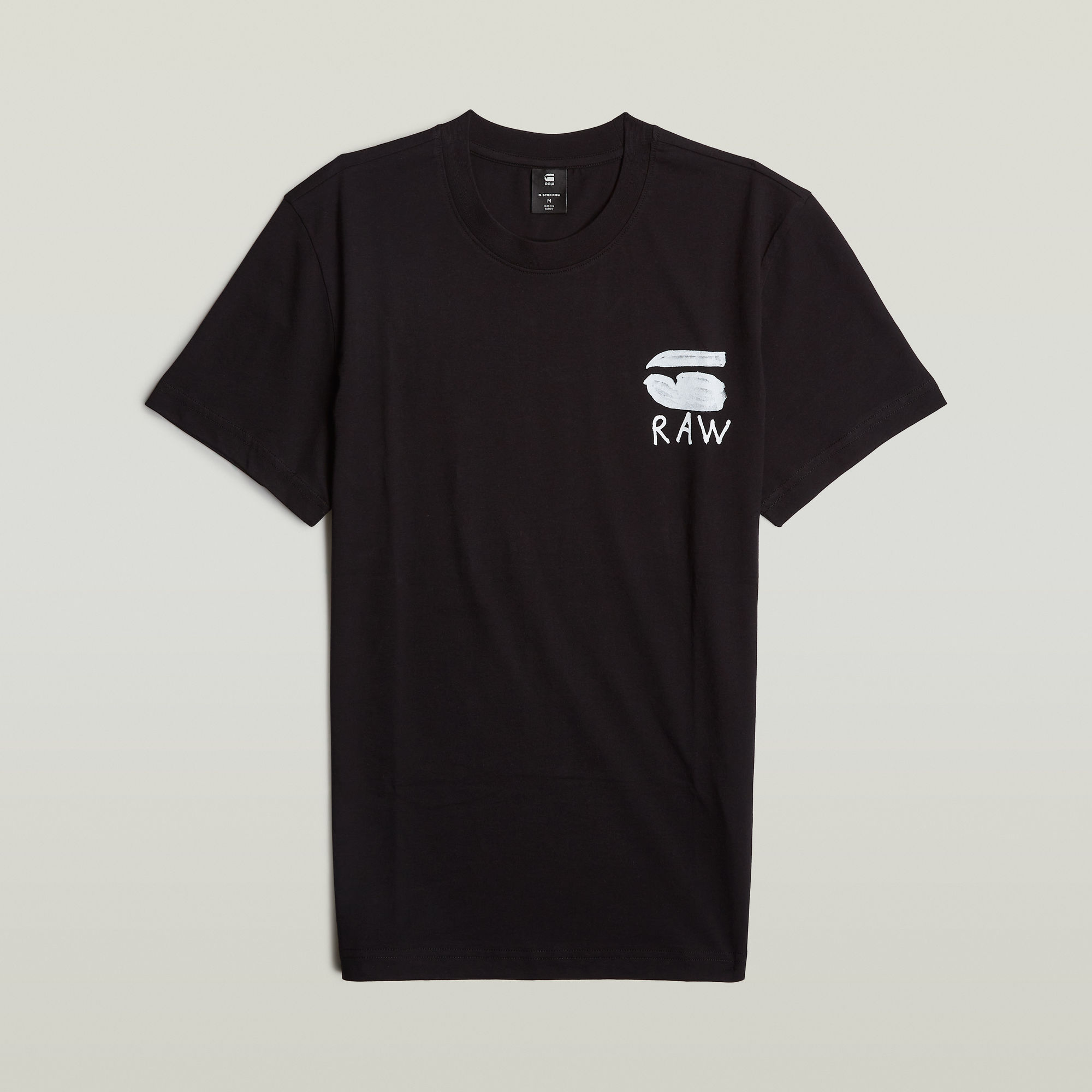 G-Star RAW Burger Back Print T-Shirt Zwart Heren