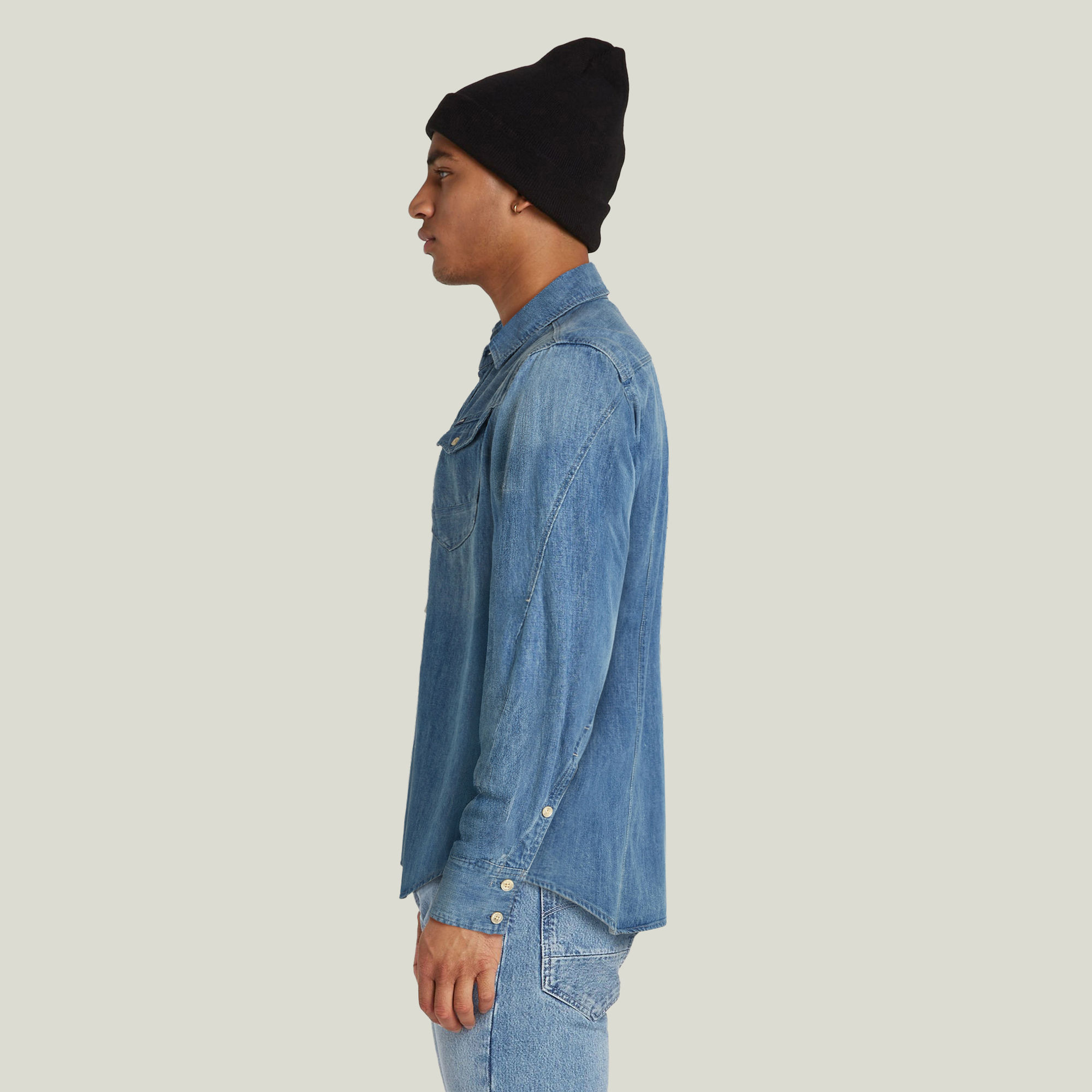G-Star RAW Arc 3D Slim Shirt Midden blauw Heren