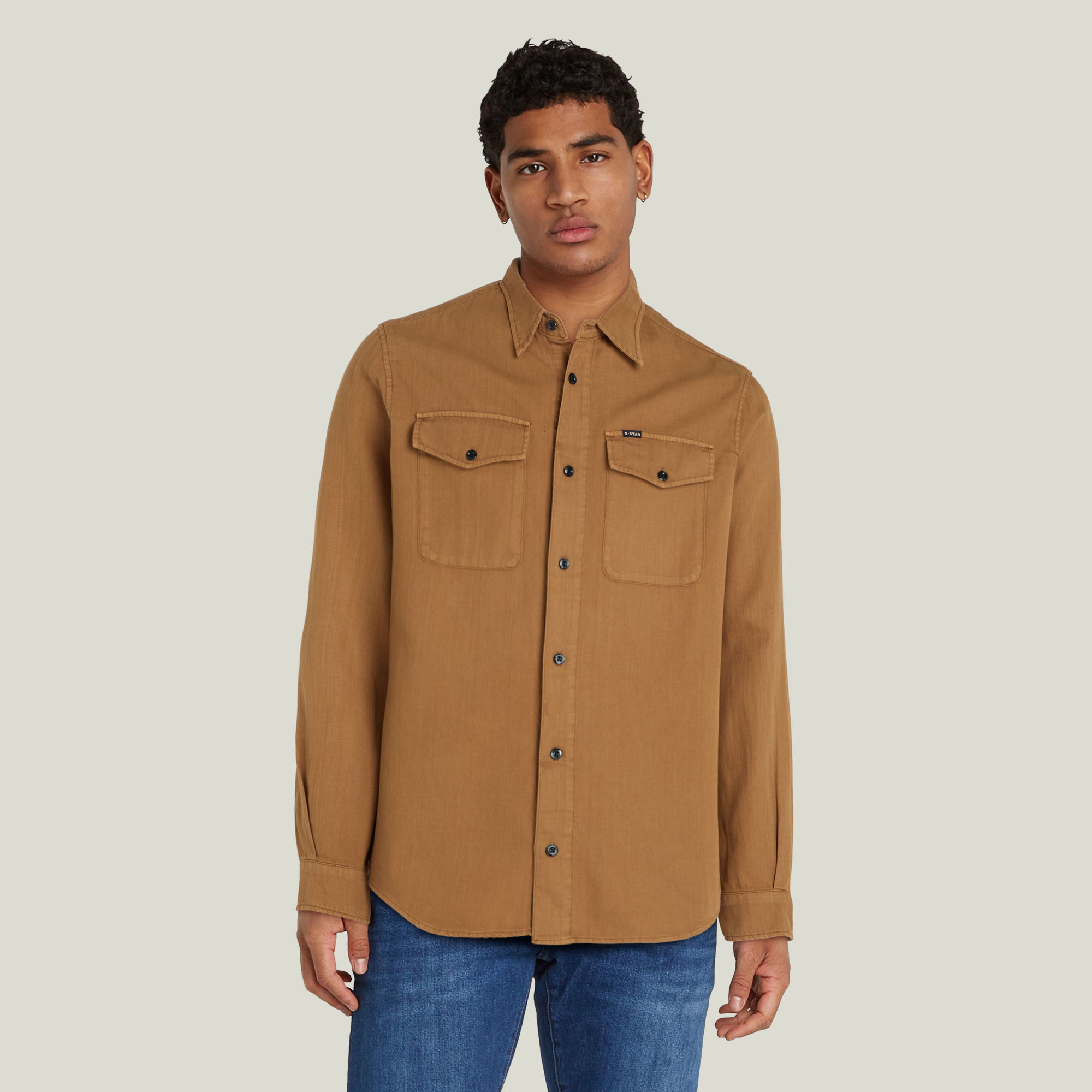 Chemise Marine Slim - Brun - Hommes - G-Star RAW - Modalova