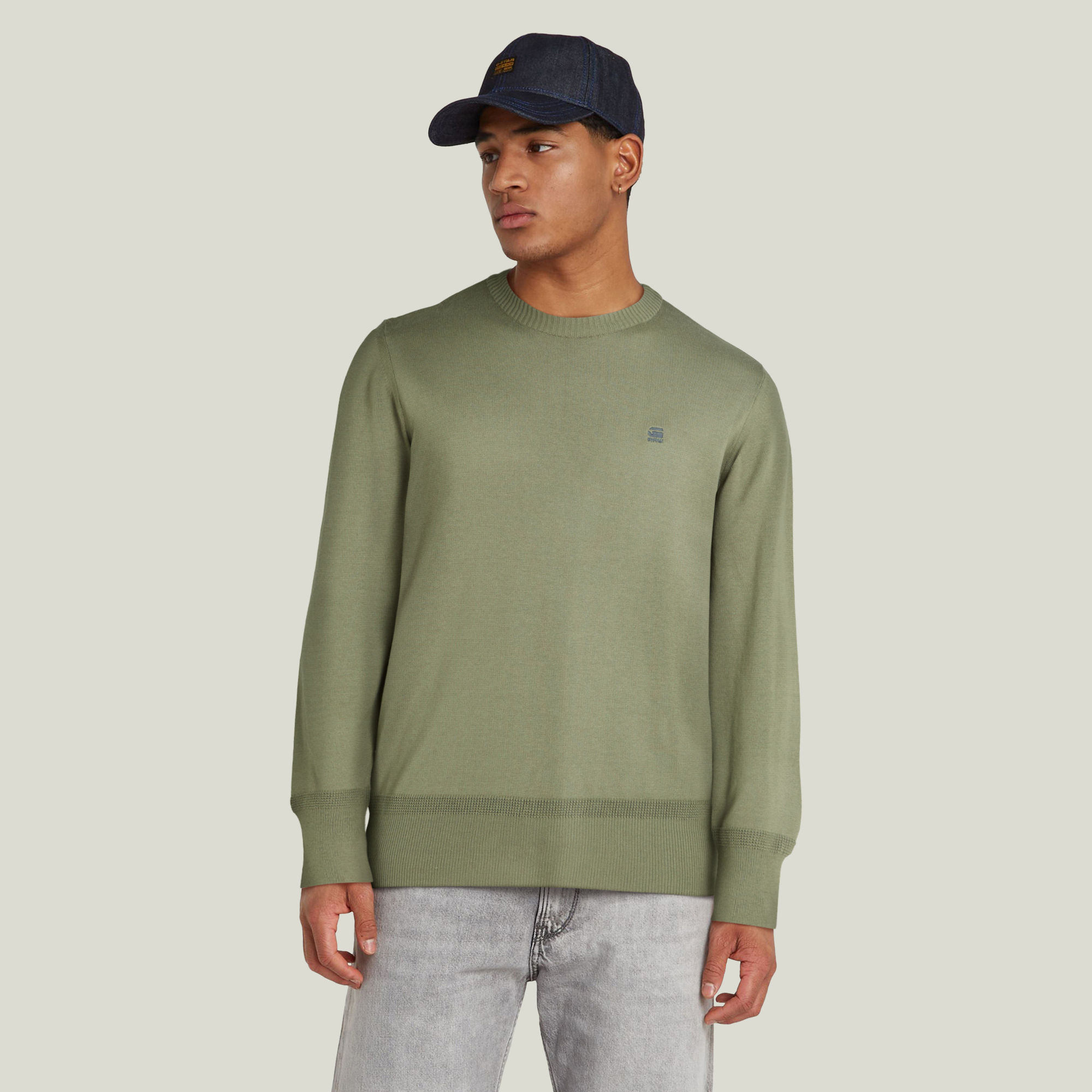 Core Knitted Pullover - Grün - Herren