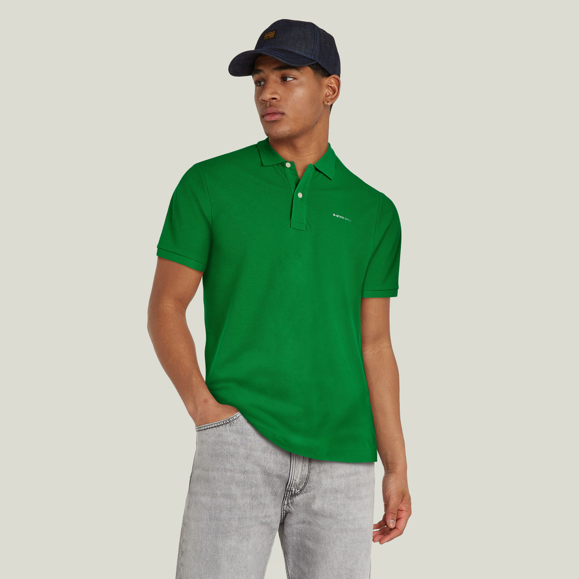 

Oluv Slim Polo - Groen - Heren
