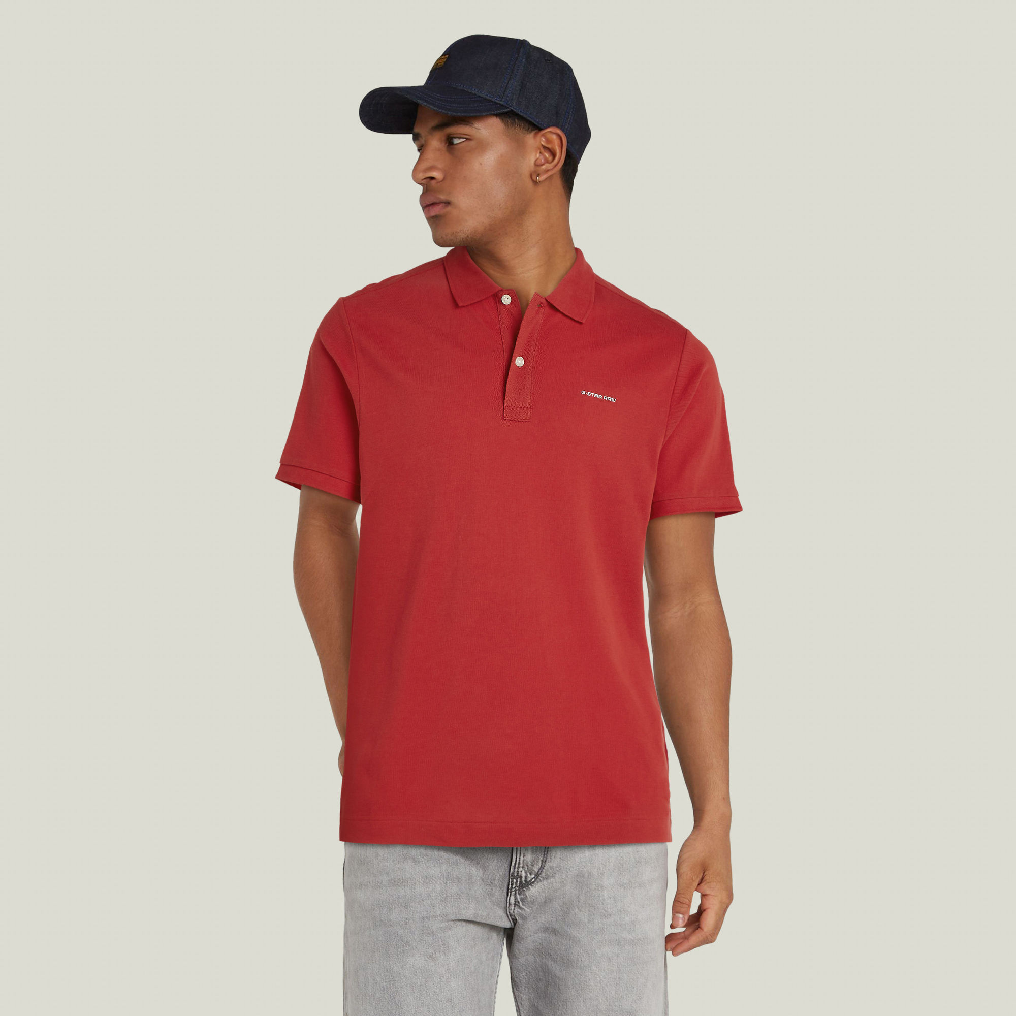 

Oluv Slim Polo - Red - Men