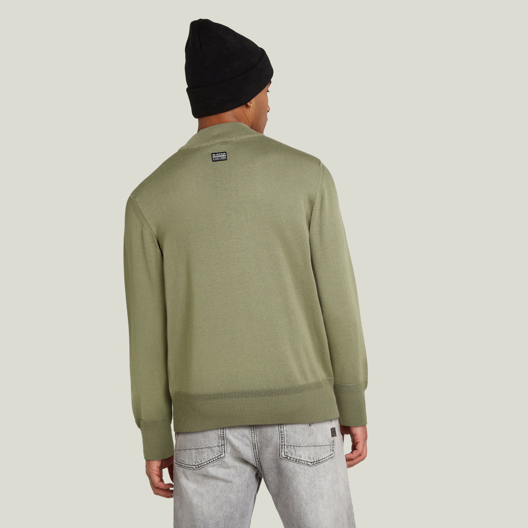 G-Star RAW Core Mock Knitted Sweater Groen Heren