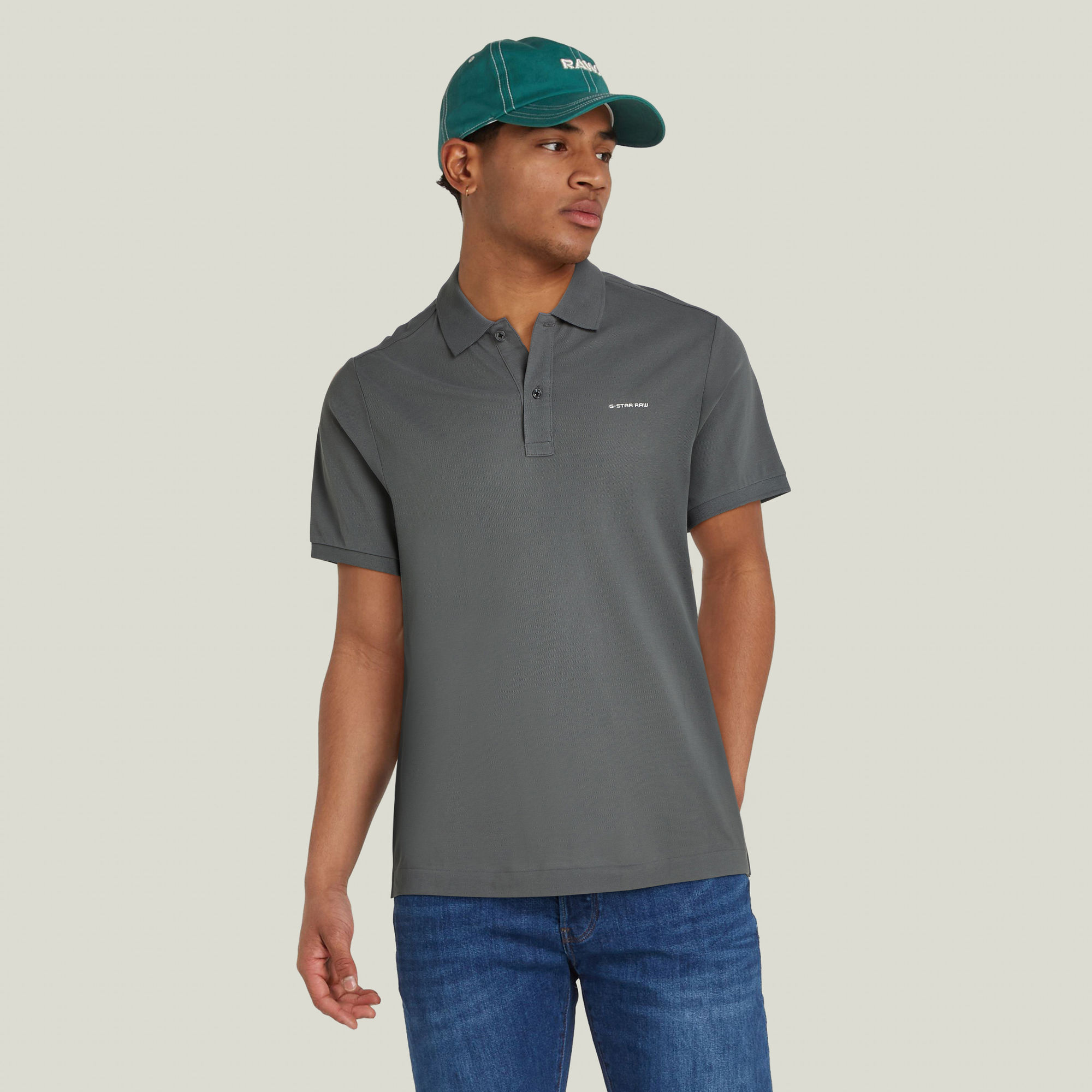 

Oluv Slim Polo - Grey - Men