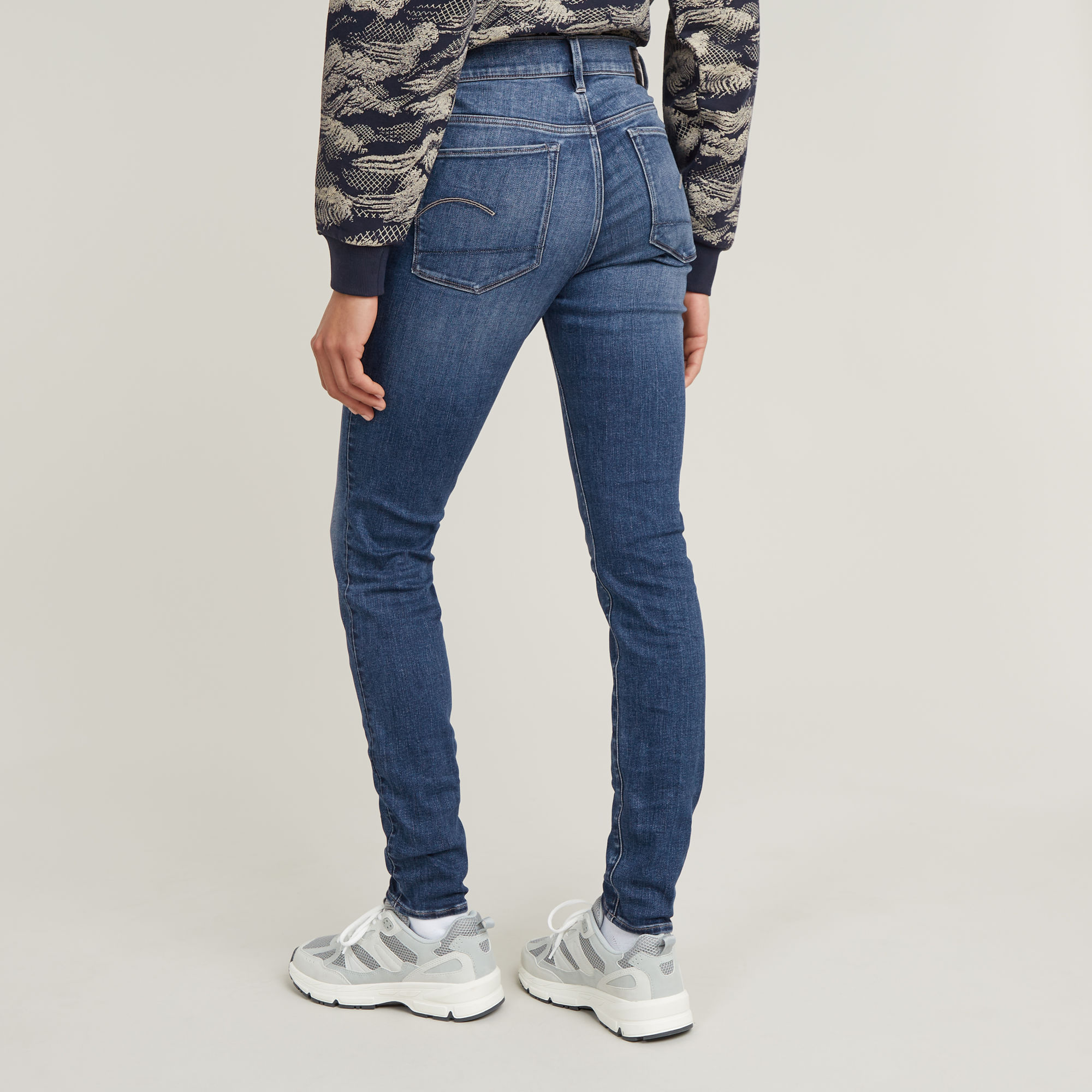 G-Star RAW 3301 Skinny Jeans Midden blauw Dames