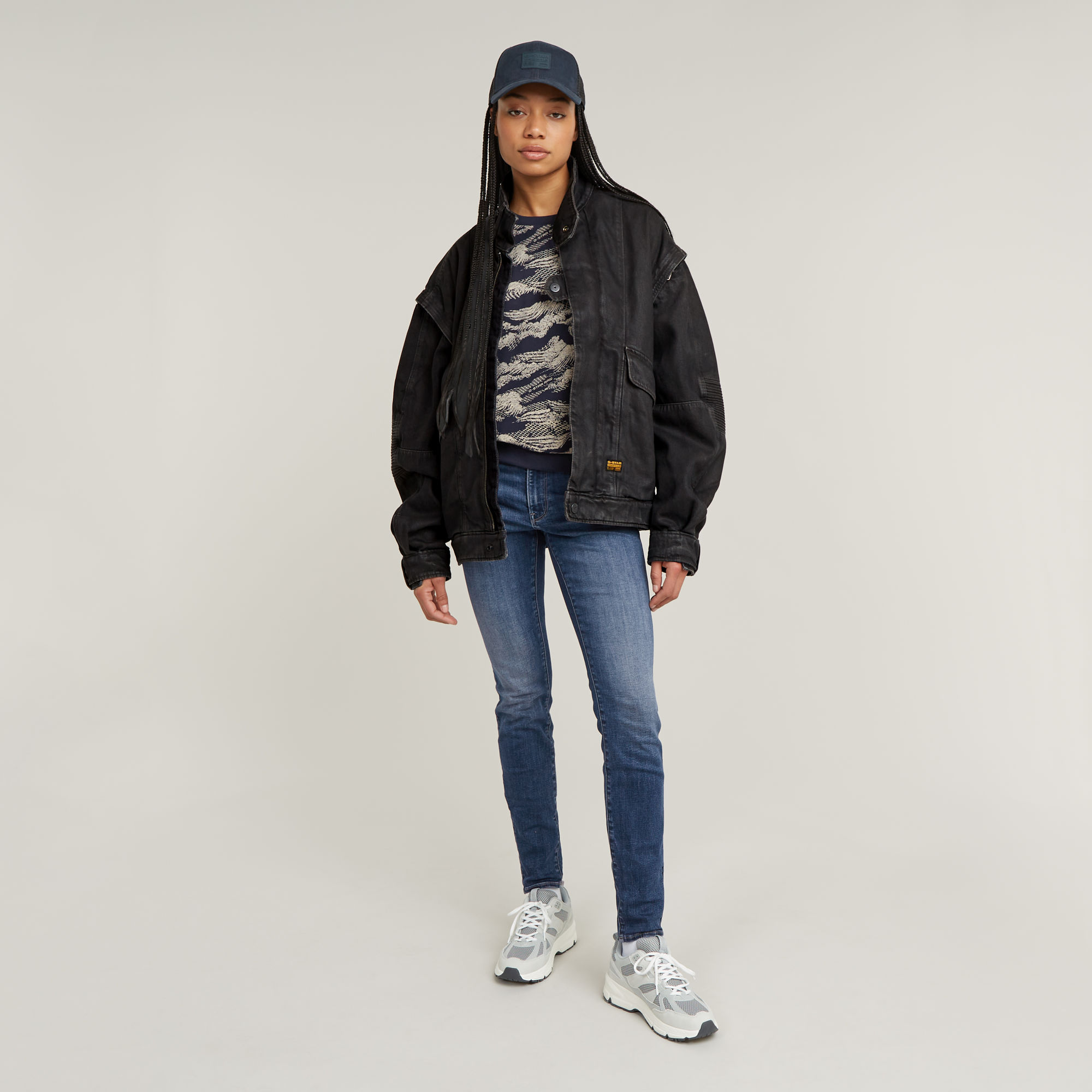 G-Star RAW 3301 Skinny Jeans Midden blauw Dames