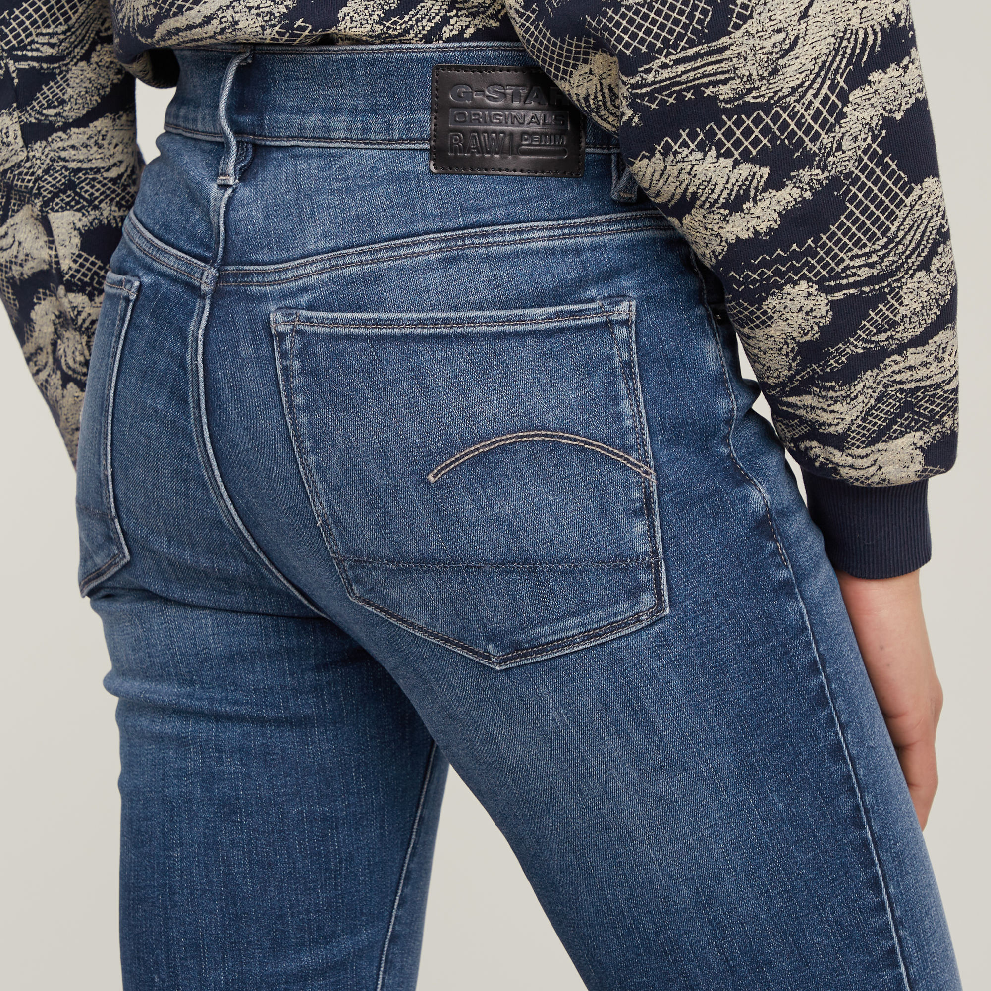 G-Star RAW 3301 Skinny Jeans Midden blauw Dames