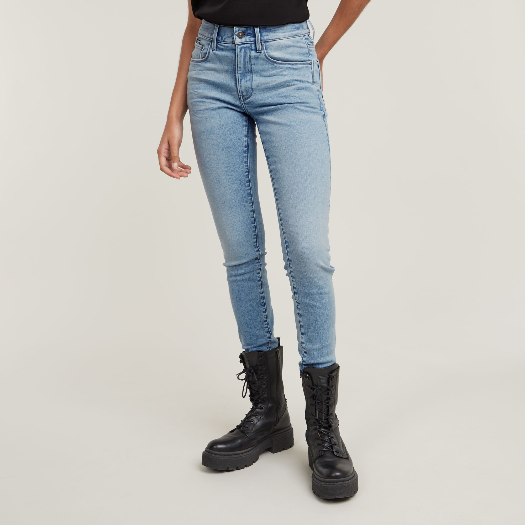 

3301 High Skinny Jeans - Medium blue - Women