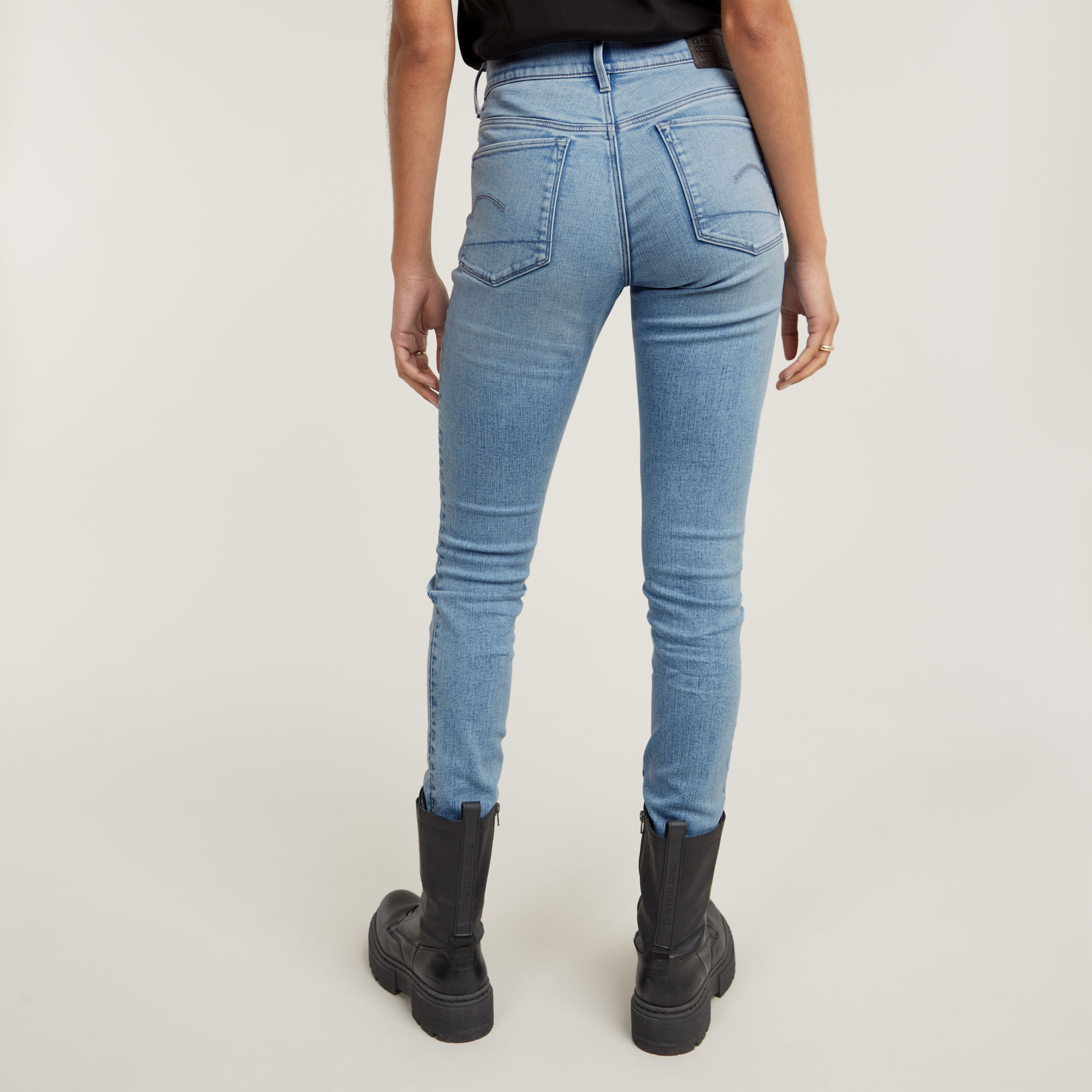 G-Star RAW 3301 Skinny Jeans Midden blauw Dames