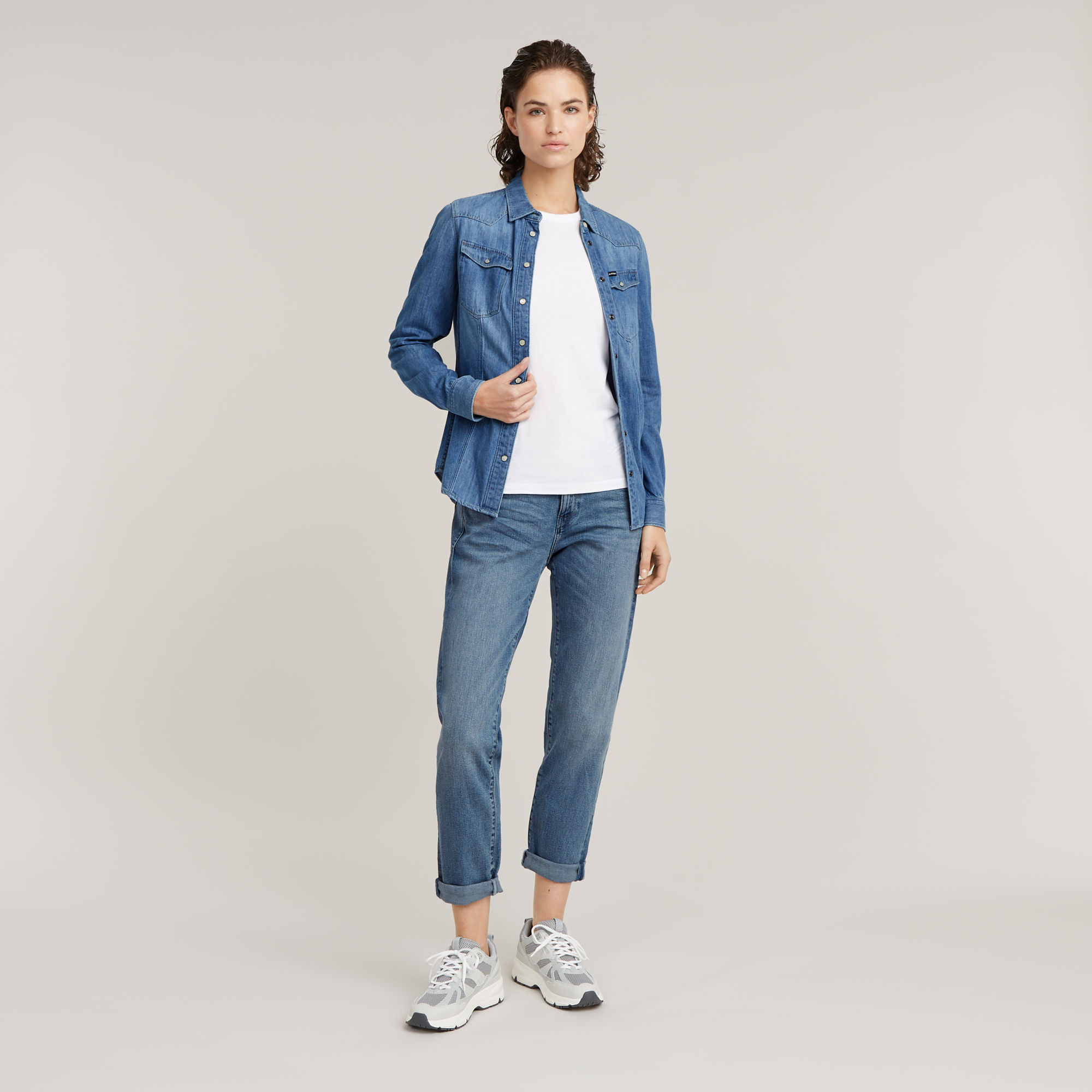 G-Star RAW Kate Boyfriend Jeans Midden blauw Dames