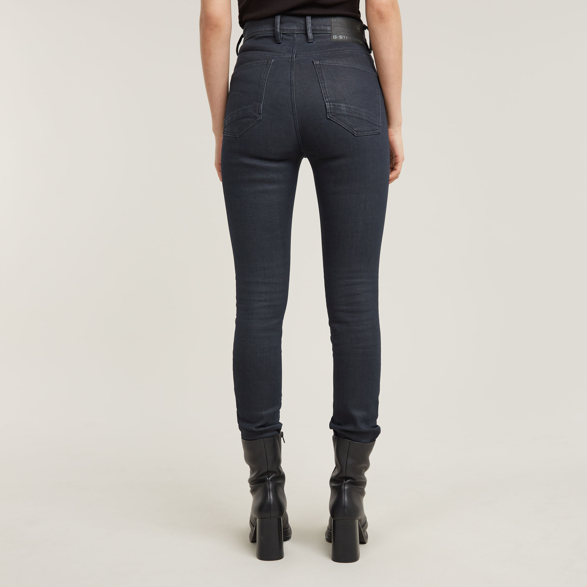 G-Star RAW Kafey Ultra High Skinny Jeans Donkerblauw Dames