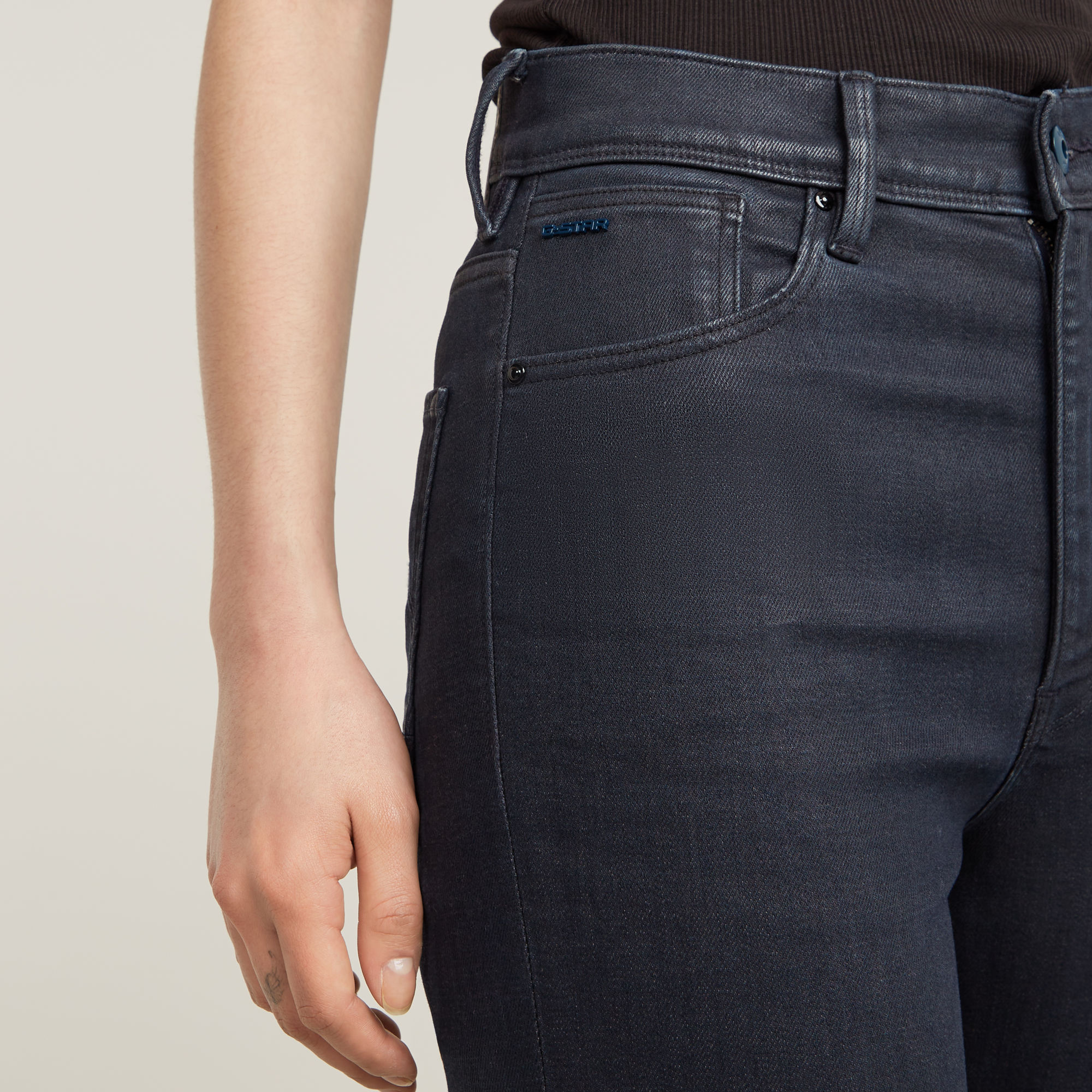 G-Star RAW Kafey Ultra High Skinny Jeans Donkerblauw Dames