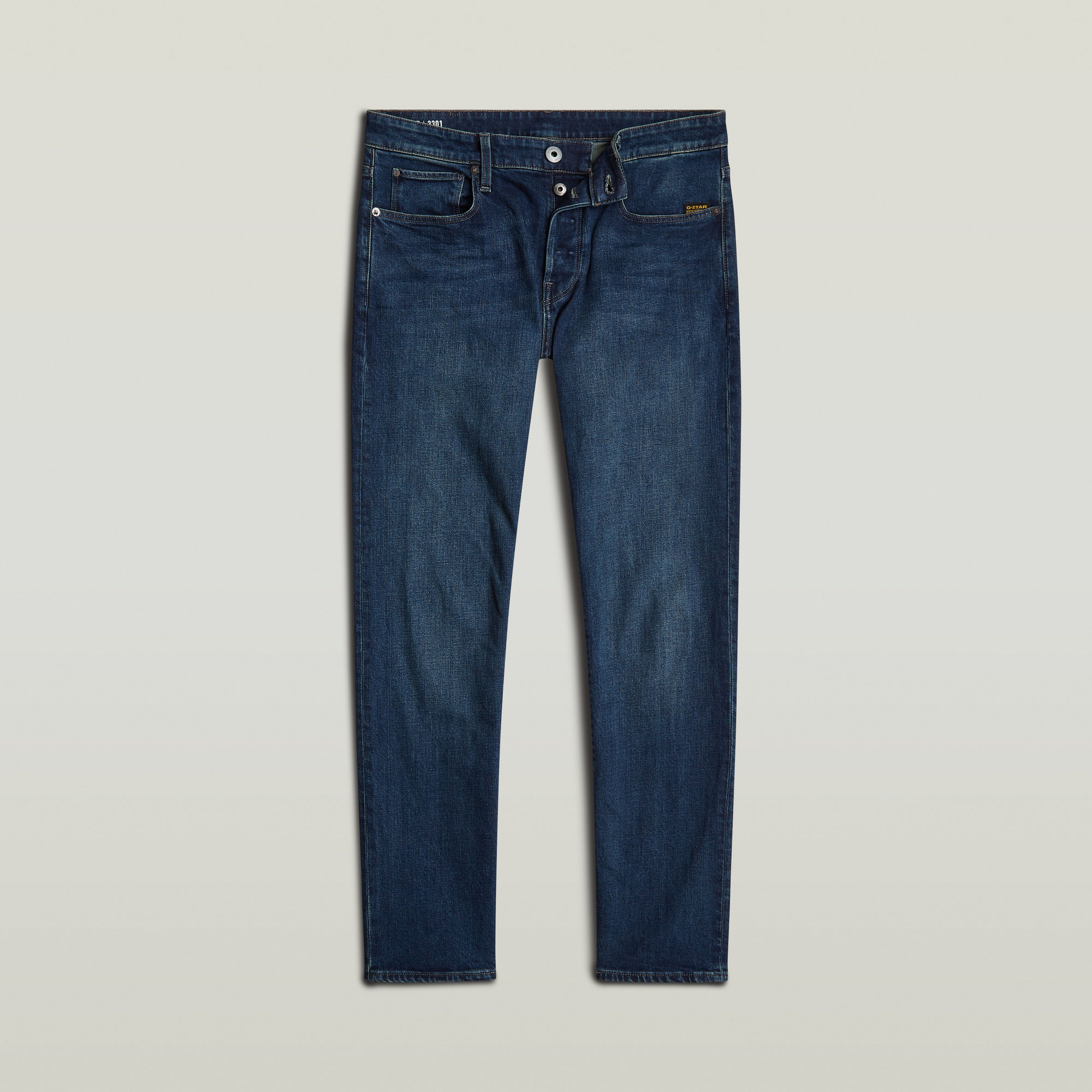 G-Star RAW 3301 Straight Jeans Donkerblauw Heren