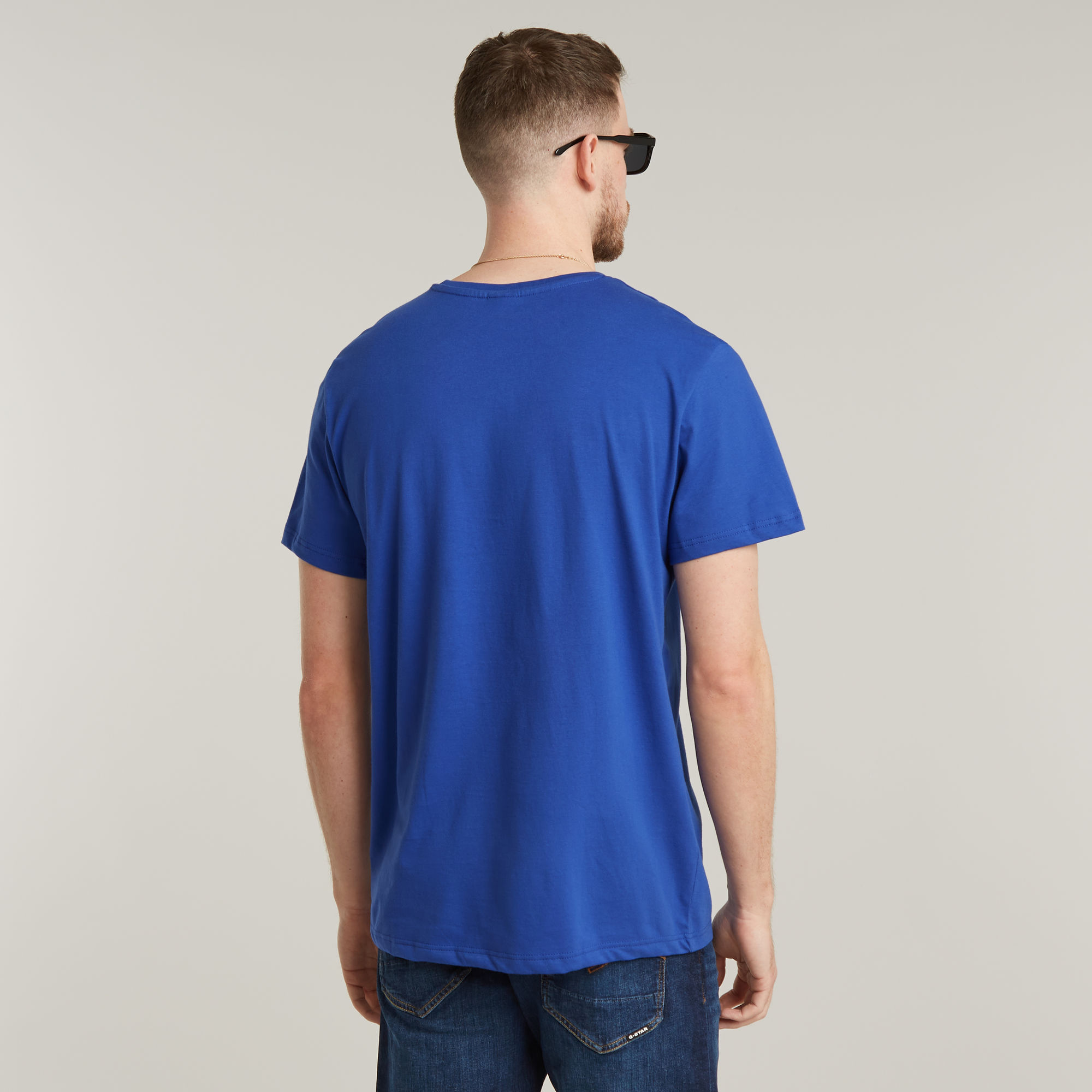 G-Star RAW Base-S T-Shirt Midden blauw Heren