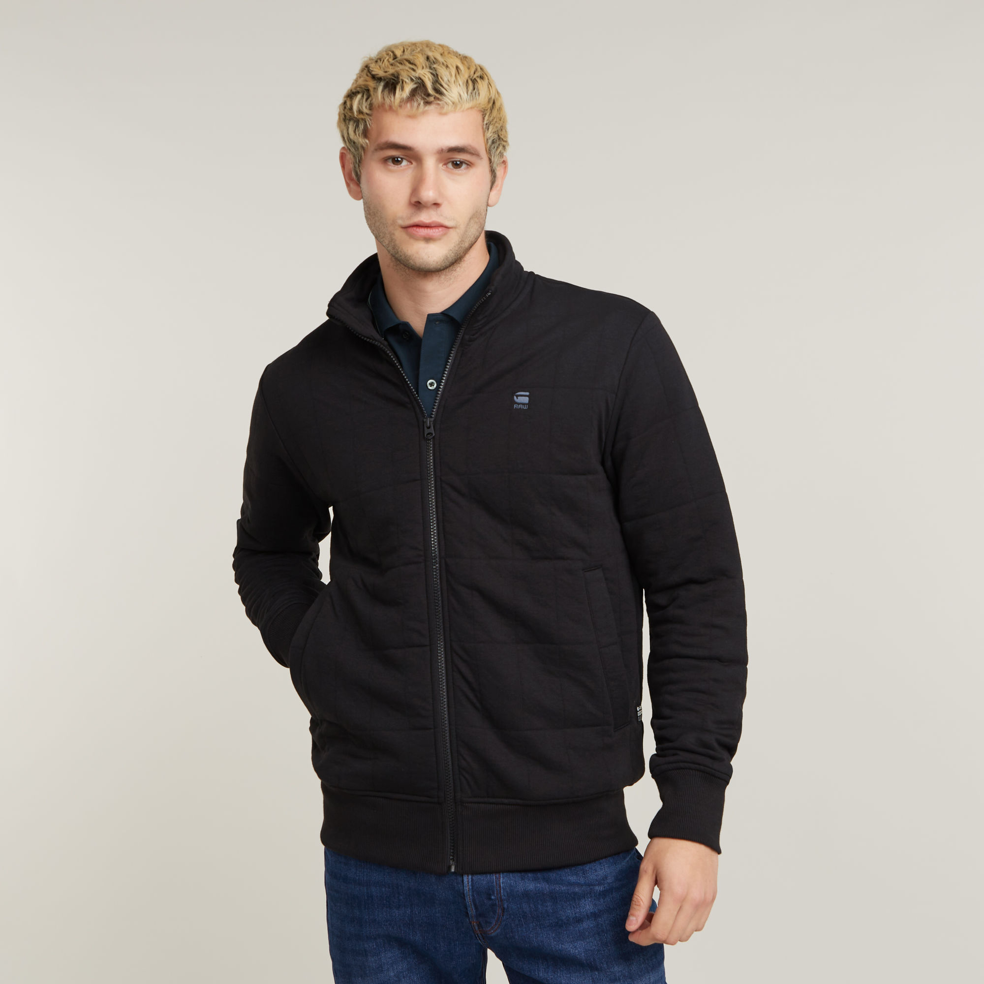 Track Sweater Jacke - Schwarz - Herren