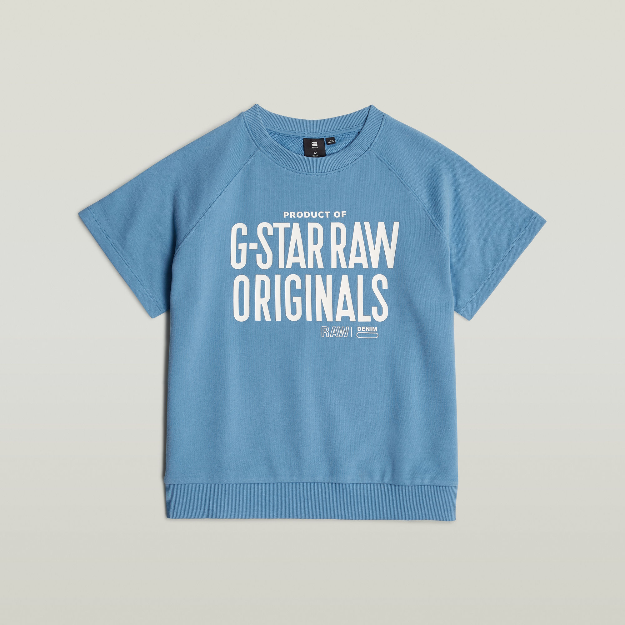 G-Star RAW Kids Mouwloze Sweater Regular Midden blauw meisjes