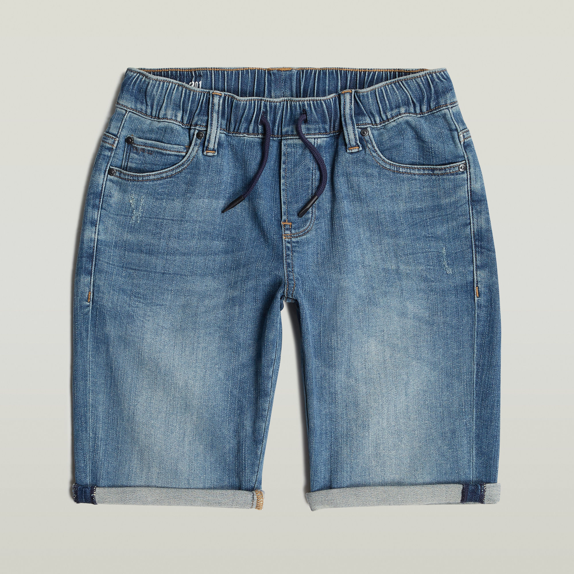 

3301 Slim Pull Up Shorts - Hellblau - jungen