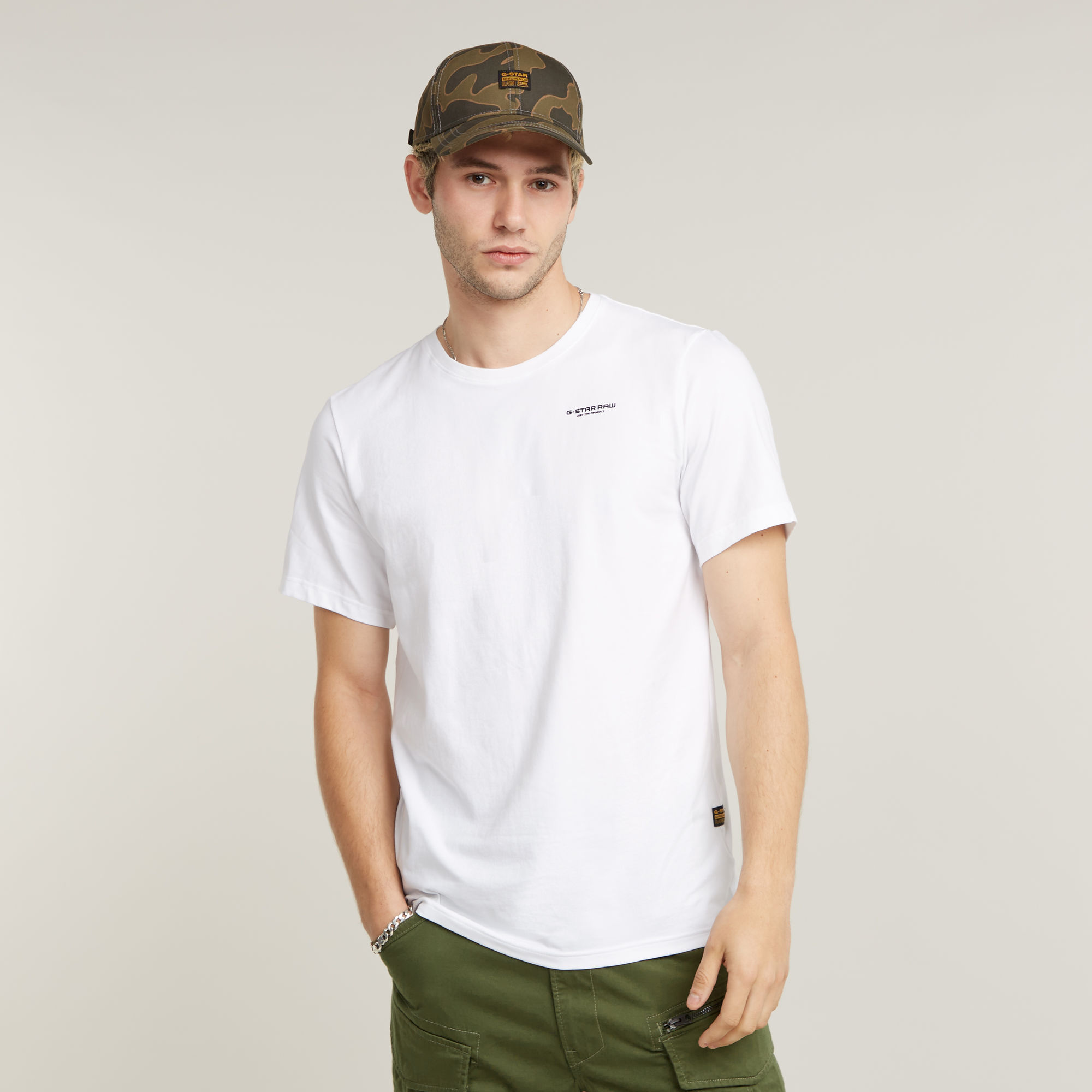 Slim Base T-Shirt - Weiß - Herren