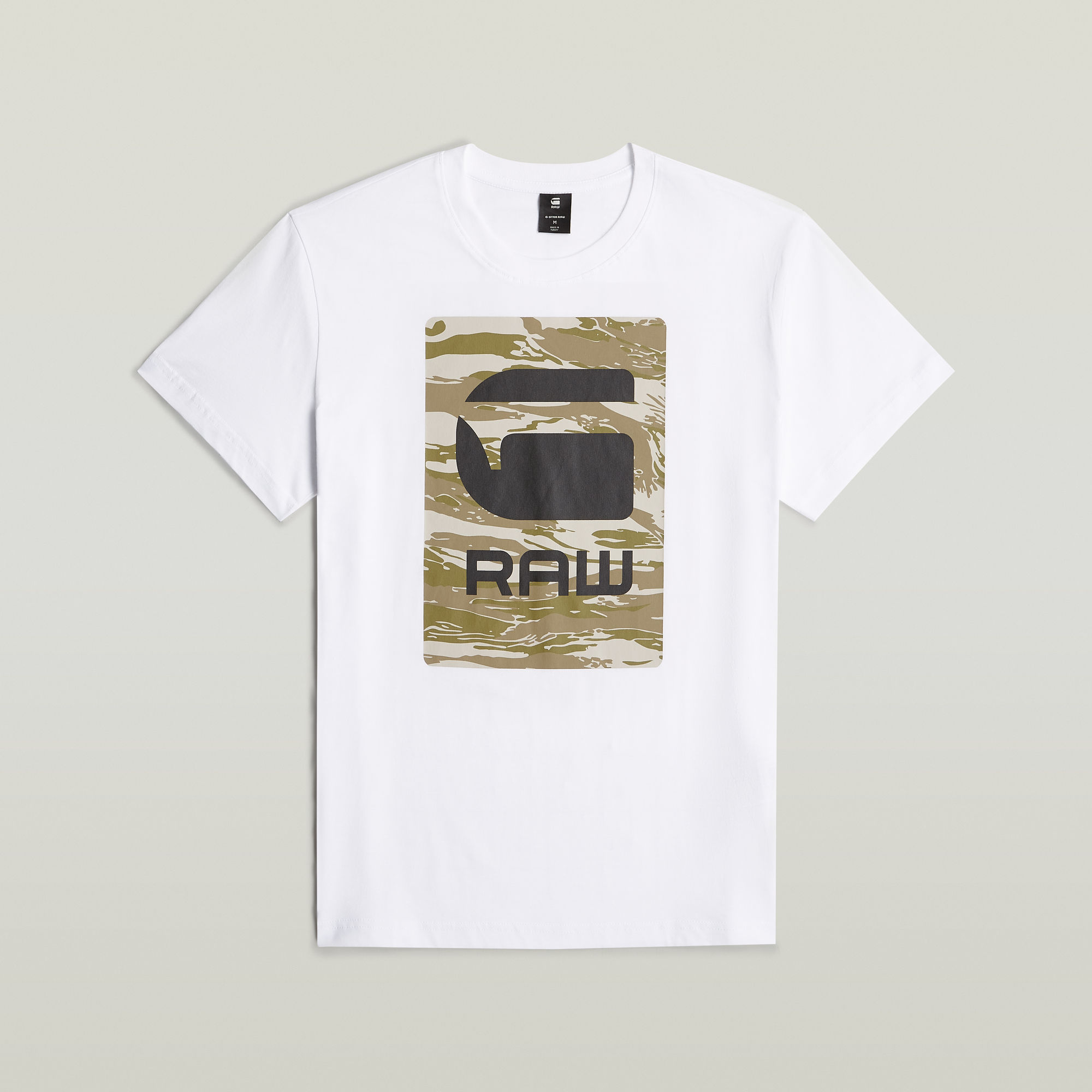 G-Star RAW Camo Box Graphic T-Shirt Wit Heren