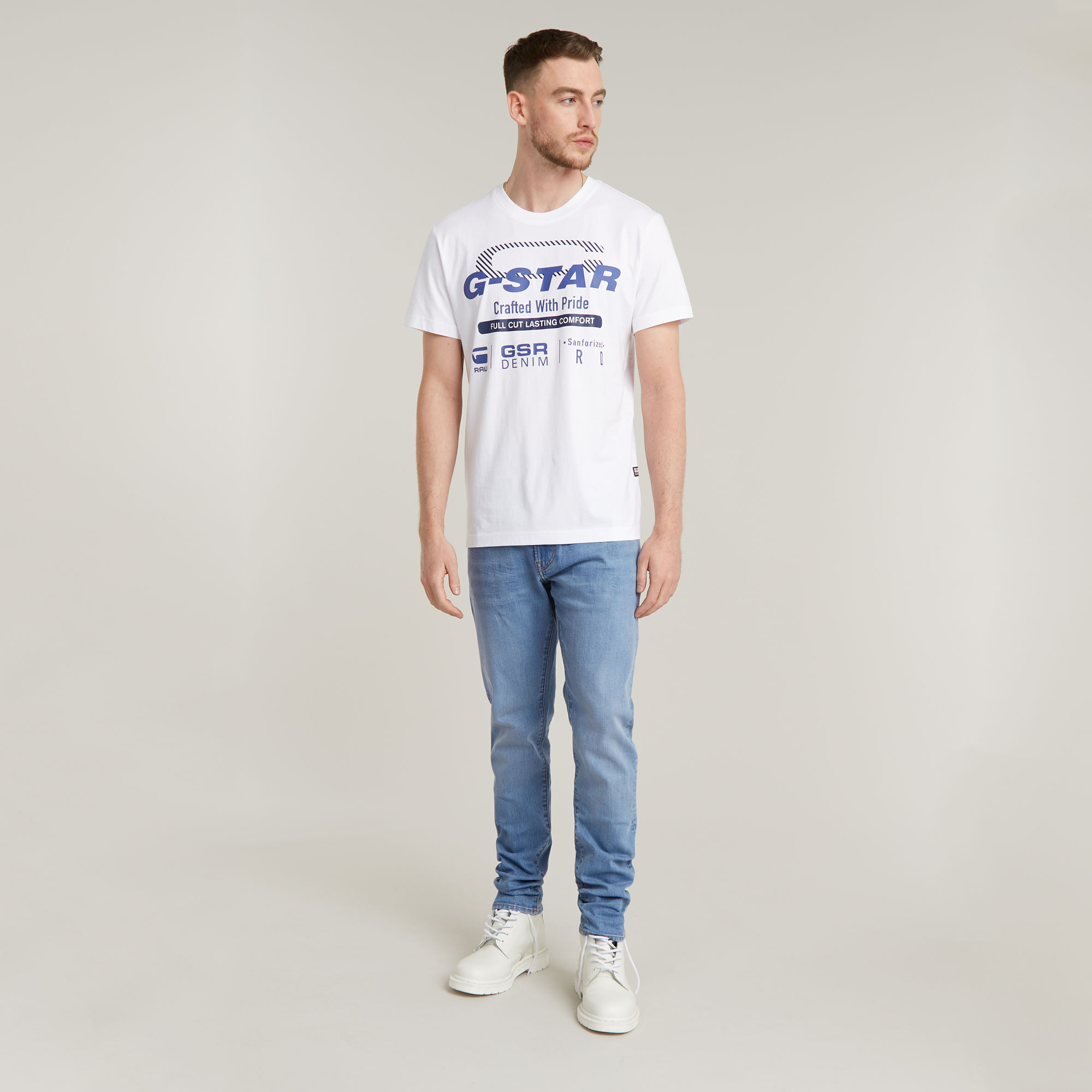 G-Star RAW 3301 Slim Jeans Midden blauw Heren