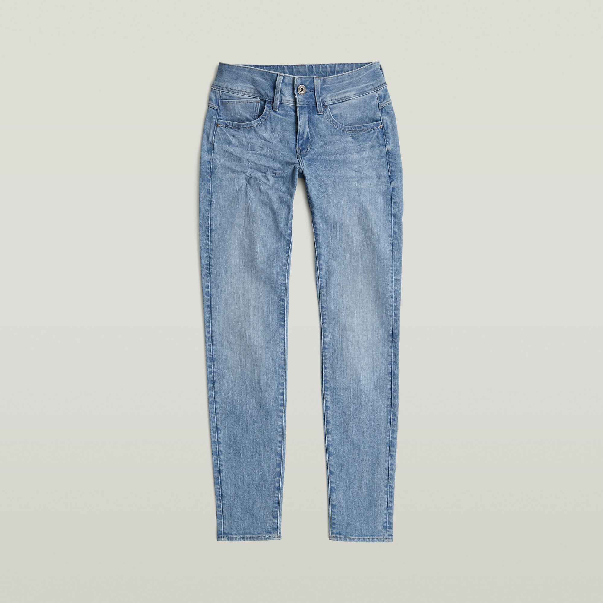 G-Star RAW Lynn Mid Skinny Jeans Midden blauw Dames