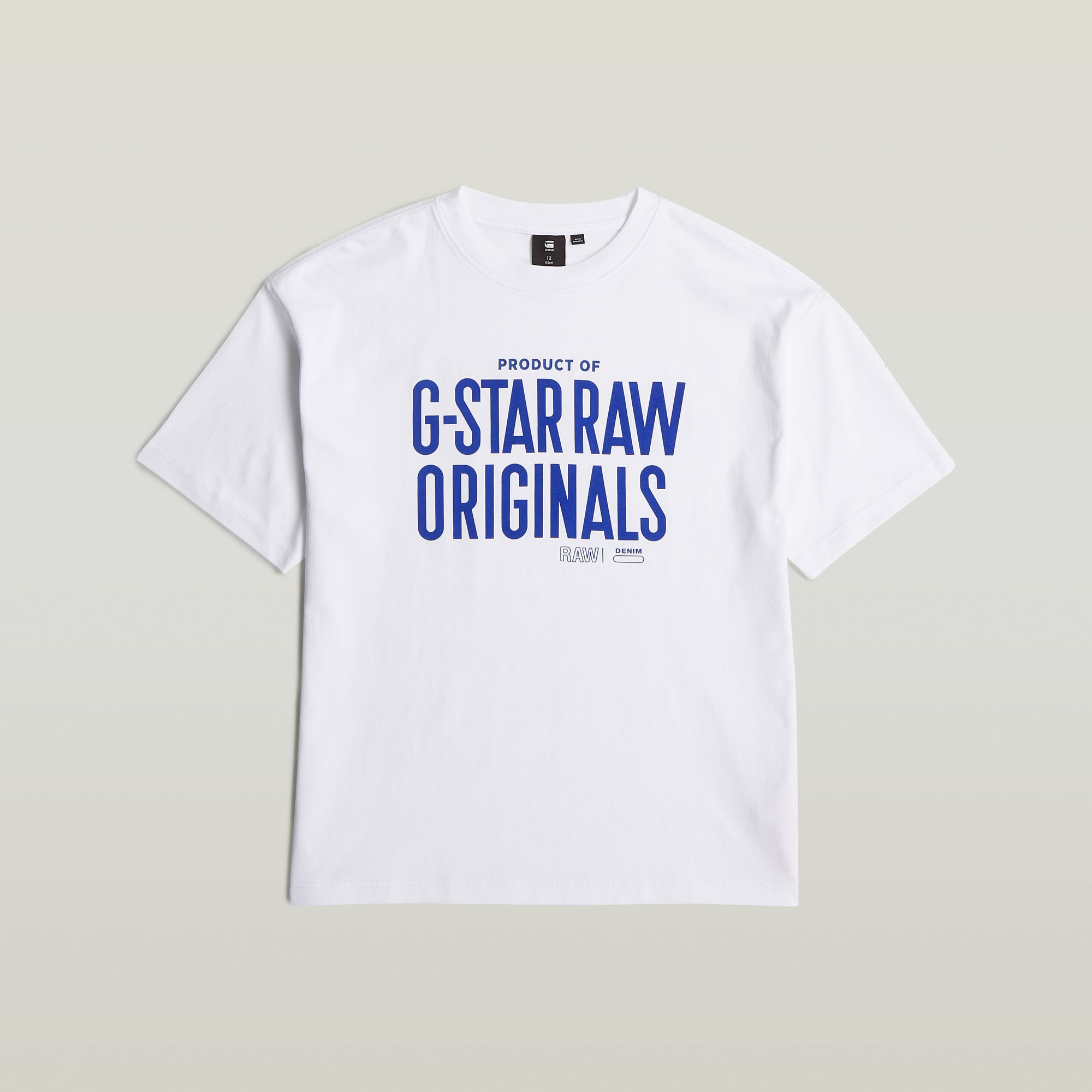 G-Star RAW Kids T-Shirt Boxy Wit jongens