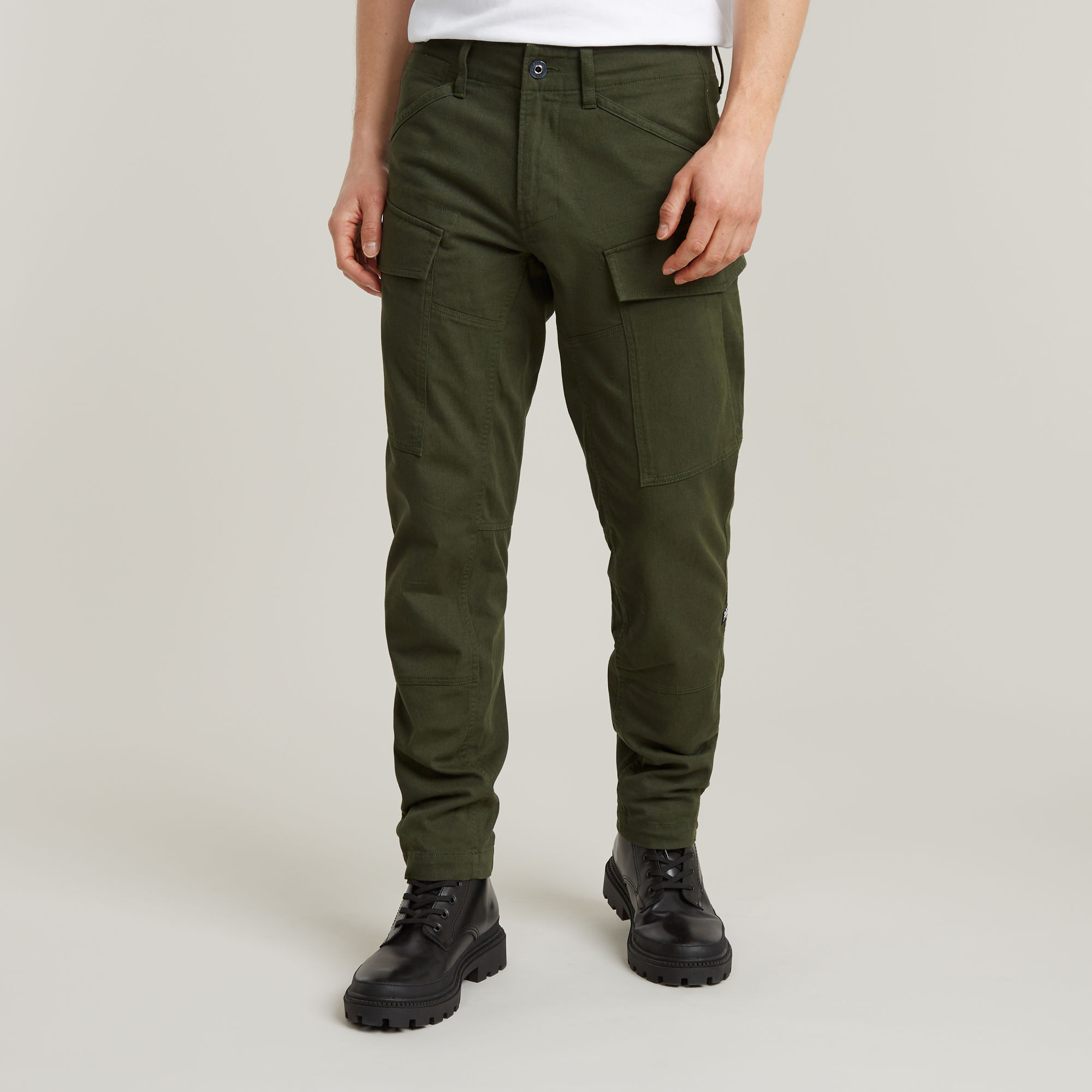 

Cargo Regular Tapered Pants - Green - Men