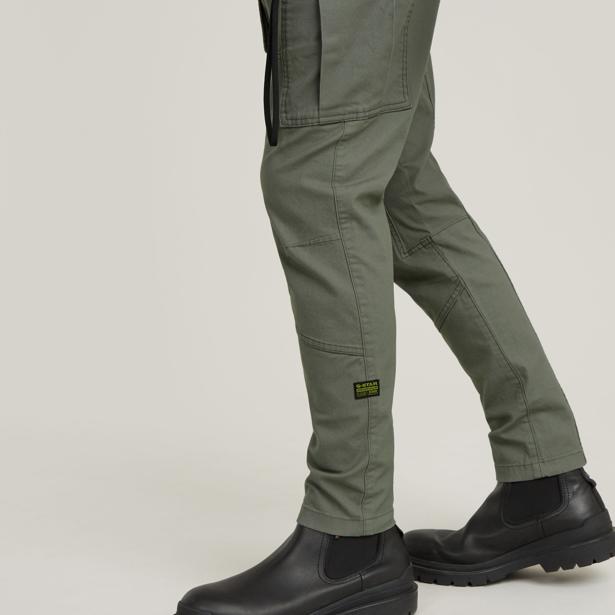 G-Star RAW Zip Pocket 3D Skinny Cargo Broek 2.0 Grijs Heren