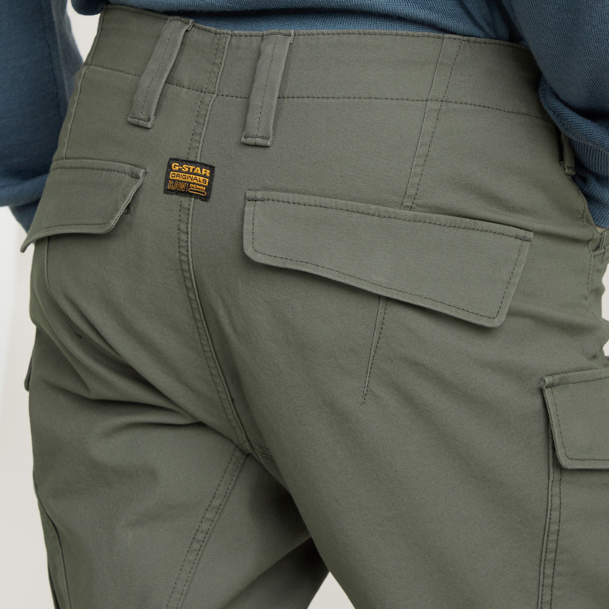 G-Star RAW Zip Pocket 3D Skinny Cargo Broek 2.0 Grijs Heren