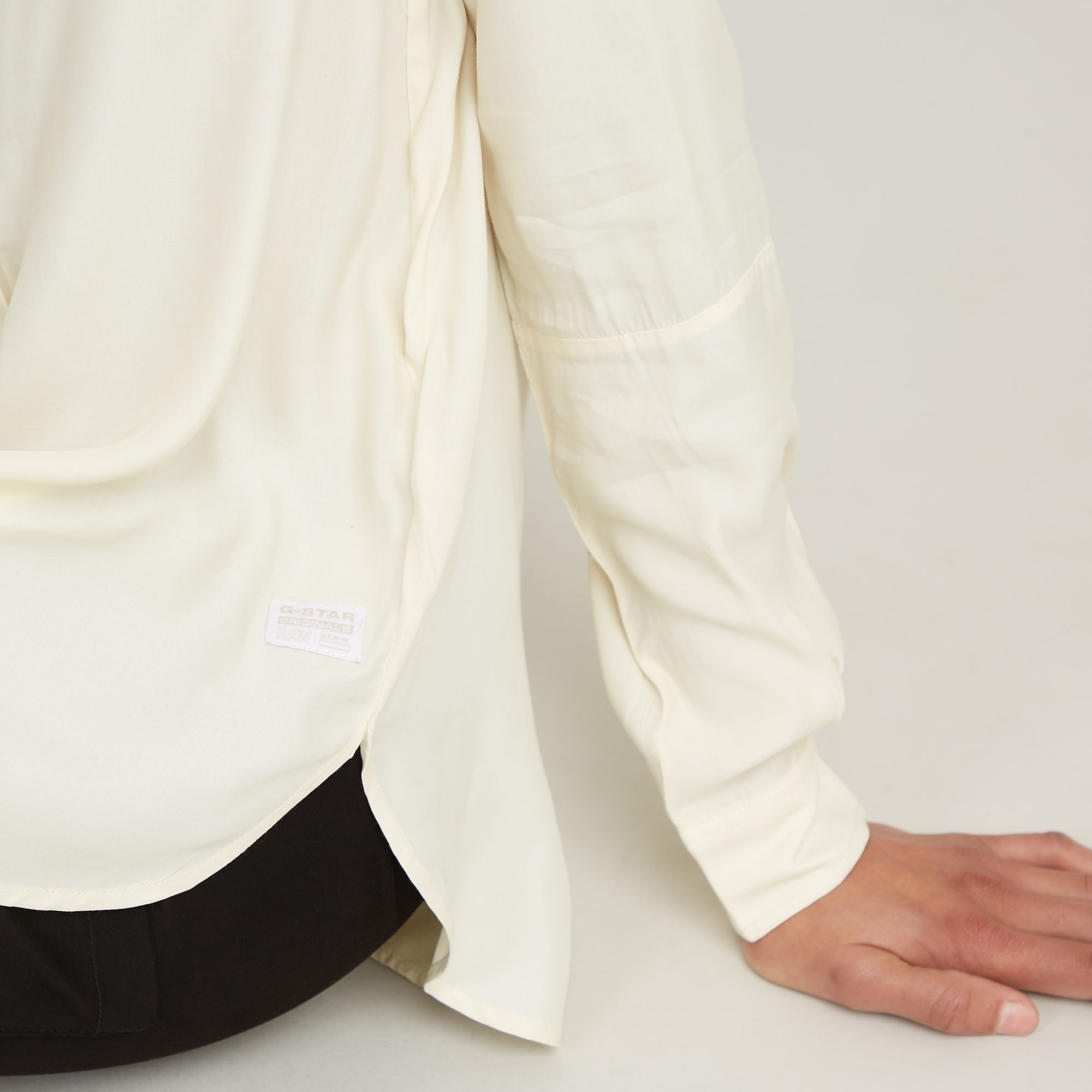 G-Star RAW Half Placket Top Wit Dames