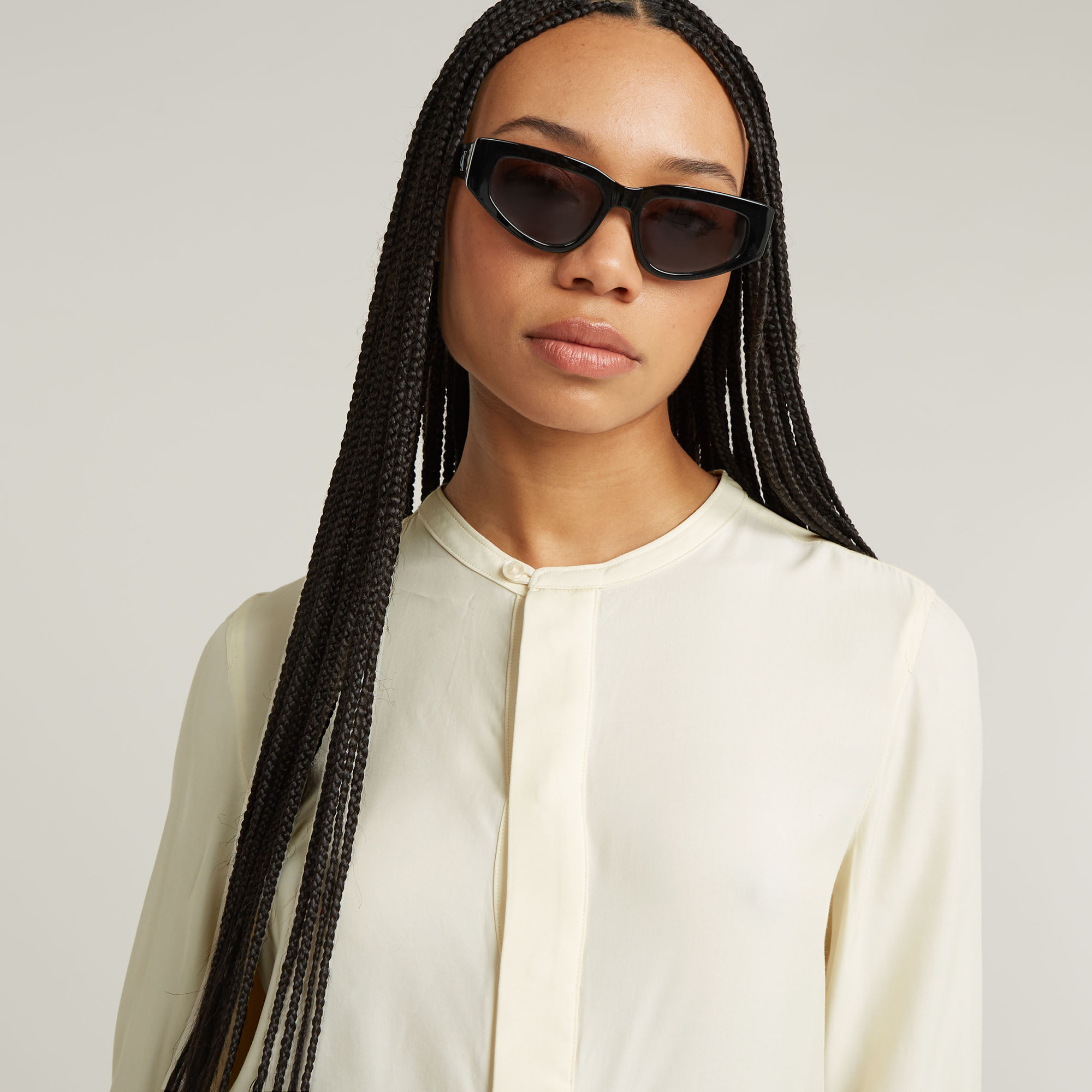 G-Star RAW Half Placket Top Wit Dames