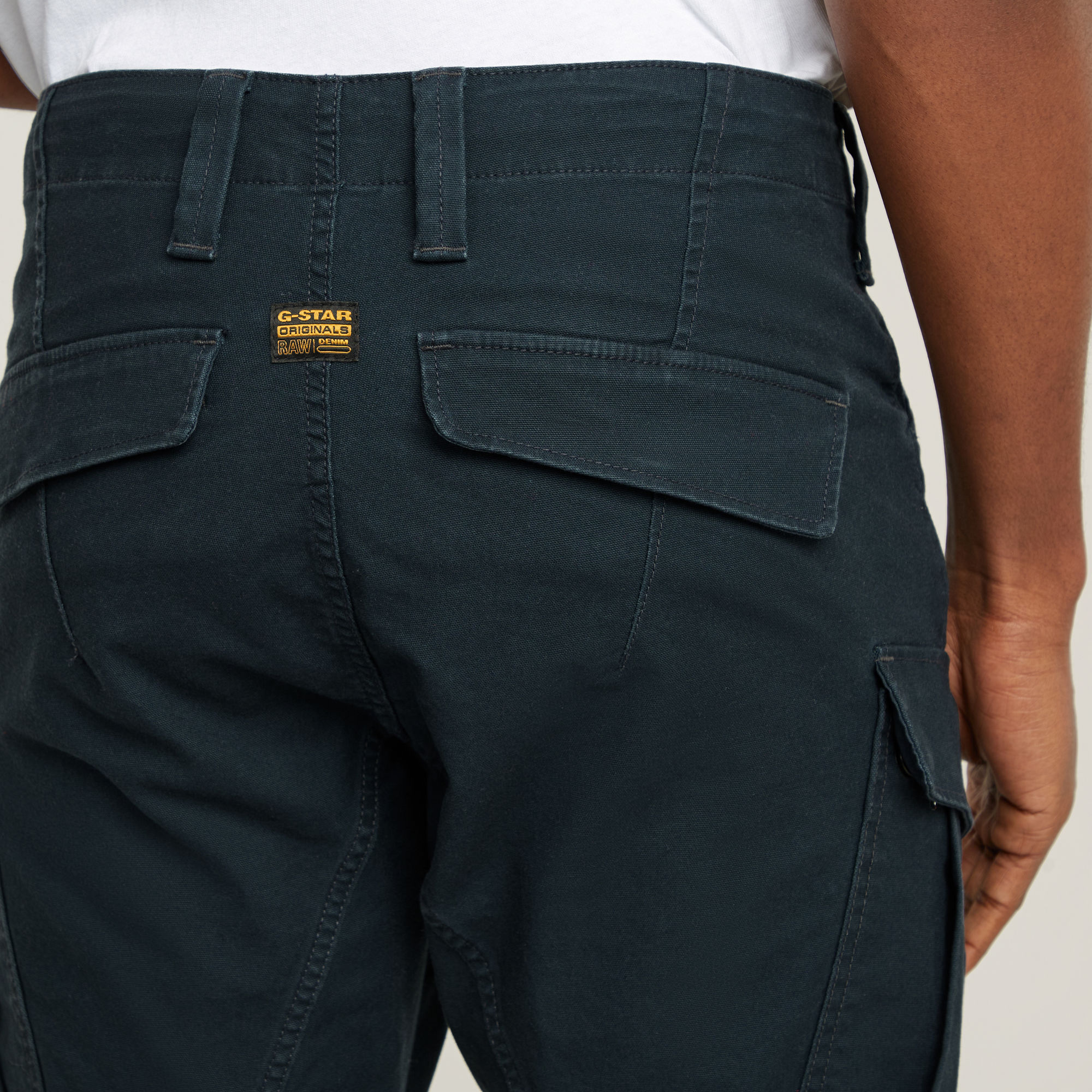 G-Star RAW Zip Pocket 3D Skinny Cargo Broek 2.0 Donkerblauw Heren