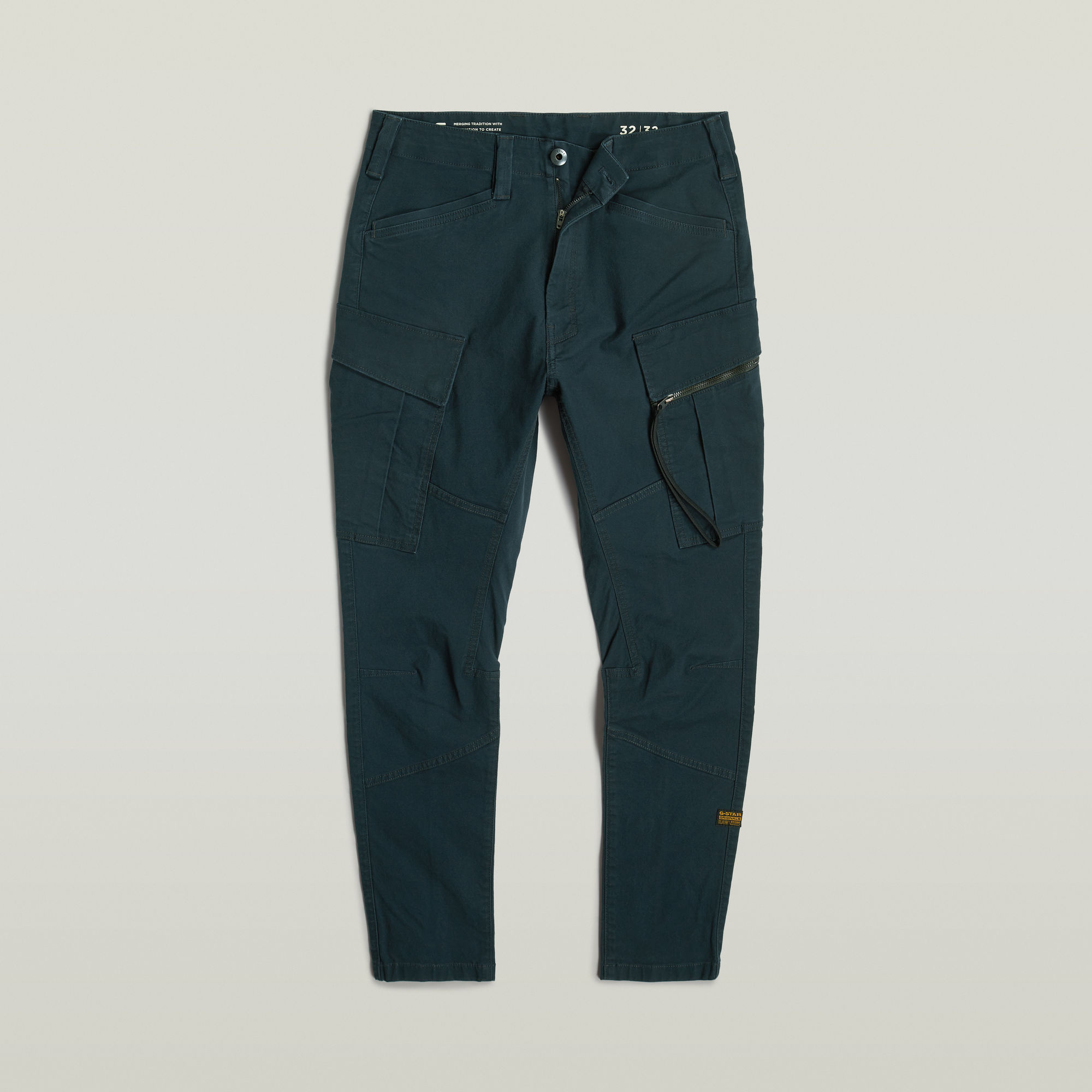 G-Star RAW Zip Pocket 3D Skinny Cargo Broek 2.0 Donkerblauw Heren