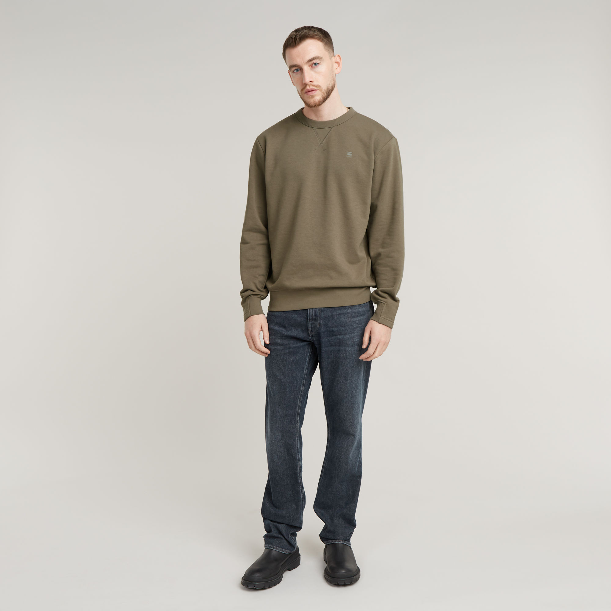 G-Star RAW Mosa Straight Jeans Donkerblauw Heren