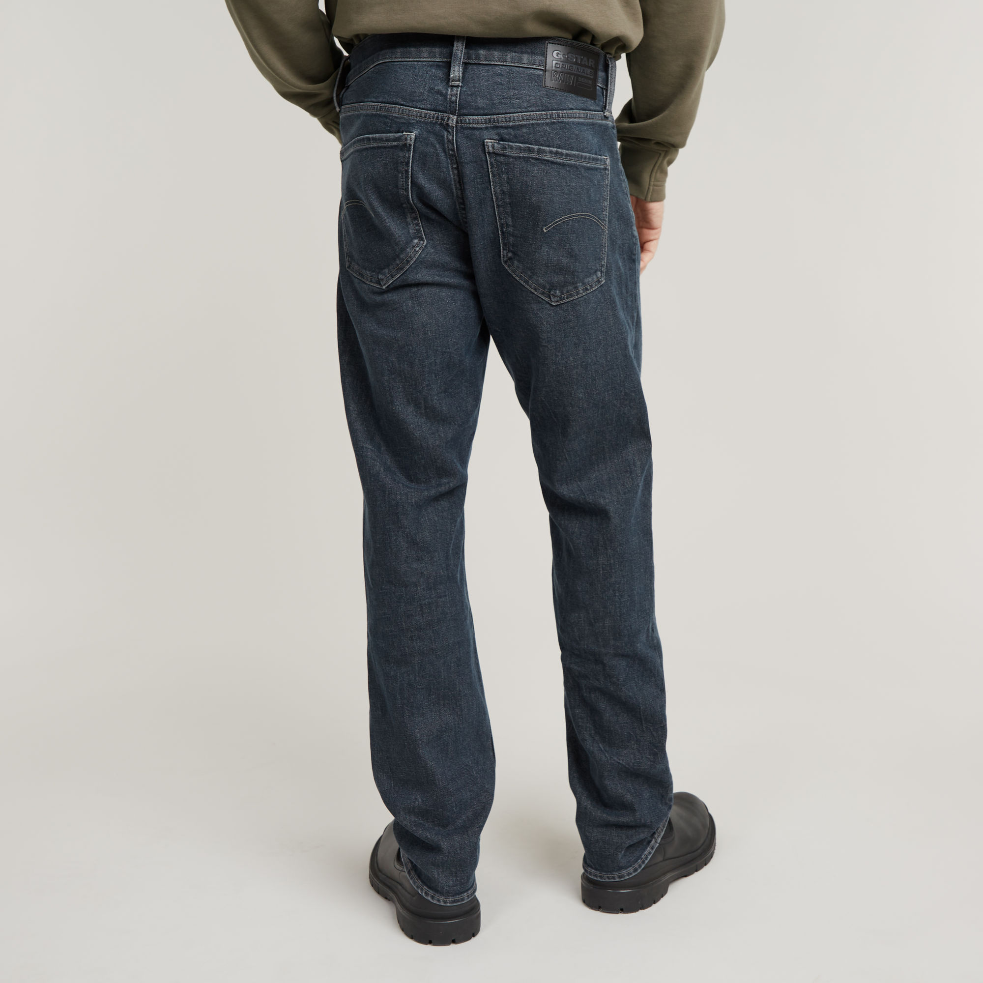 G-Star RAW Mosa Straight Jeans Donkerblauw Heren