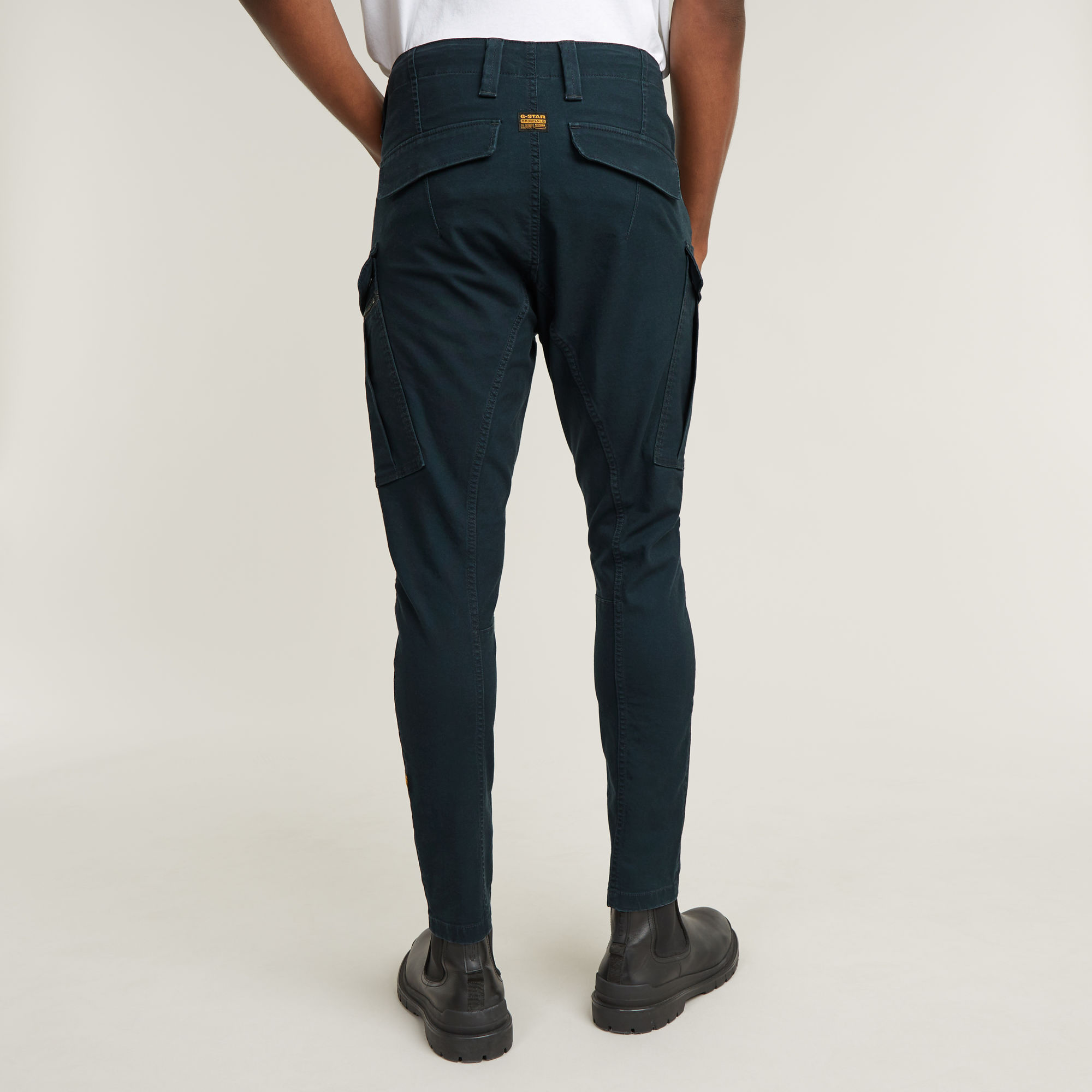 G-Star RAW Zip Pocket 3D Skinny Cargo Broek 2.0 Donkerblauw Heren