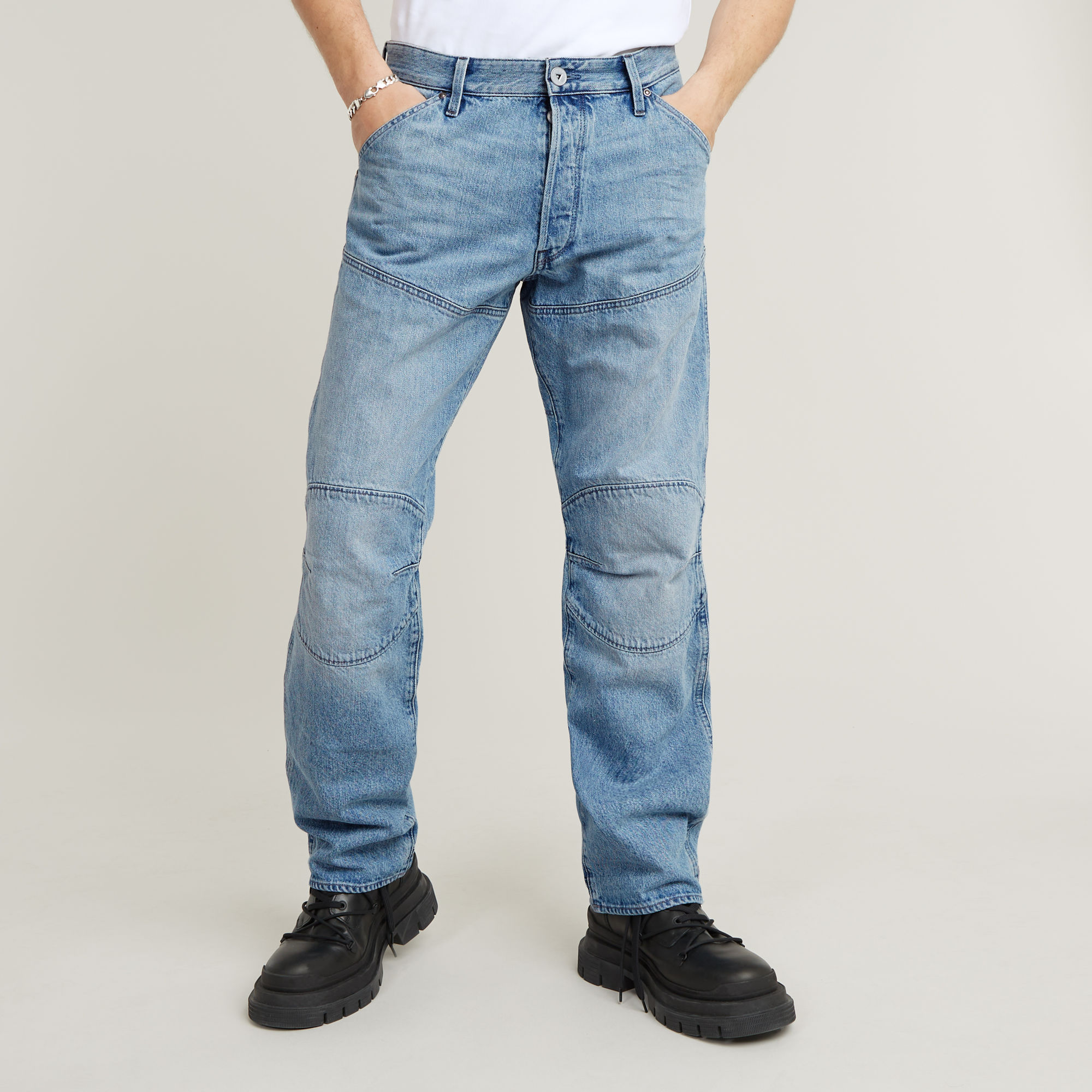 5620 3D Regular Jeans - Mittelblau - Herren