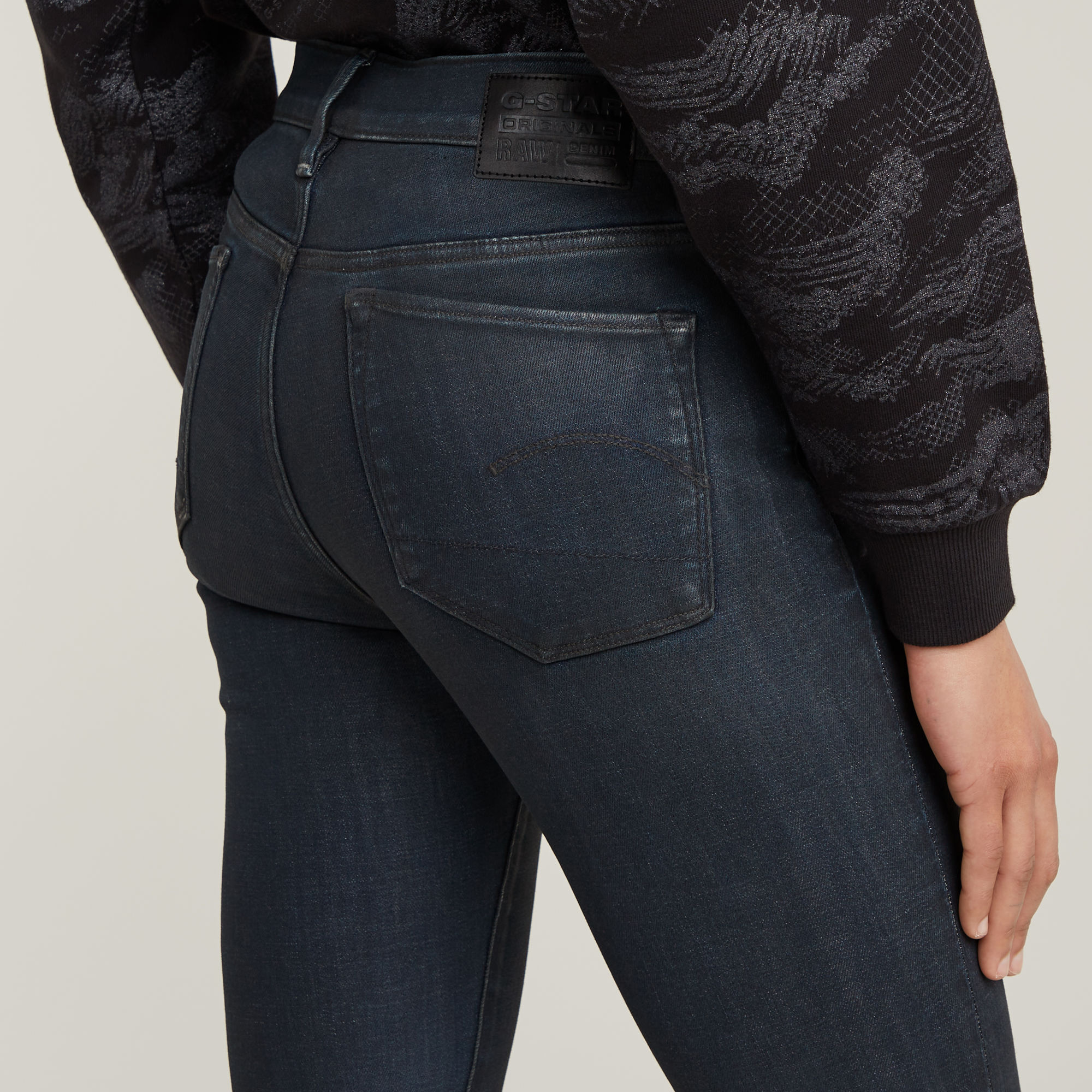 G-Star RAW 3301 Flare Jeans Donkerblauw Dames