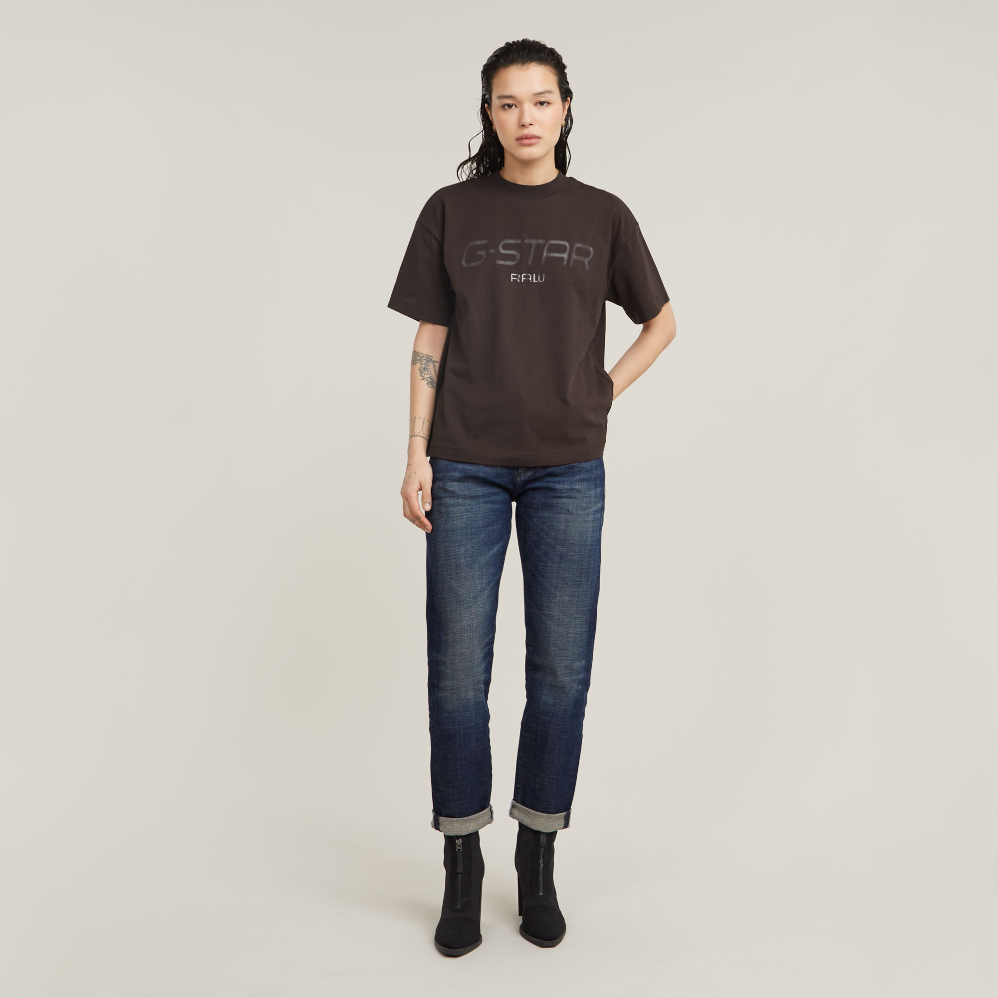 G-Star RAW Kate Boyfriend Jeans Donkerblauw Dames