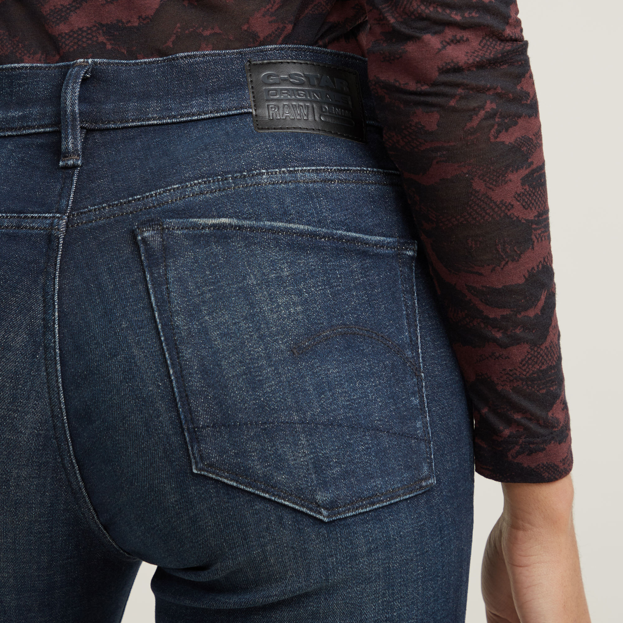 G-Star RAW 3301 Flare Jeans Donkerblauw Dames