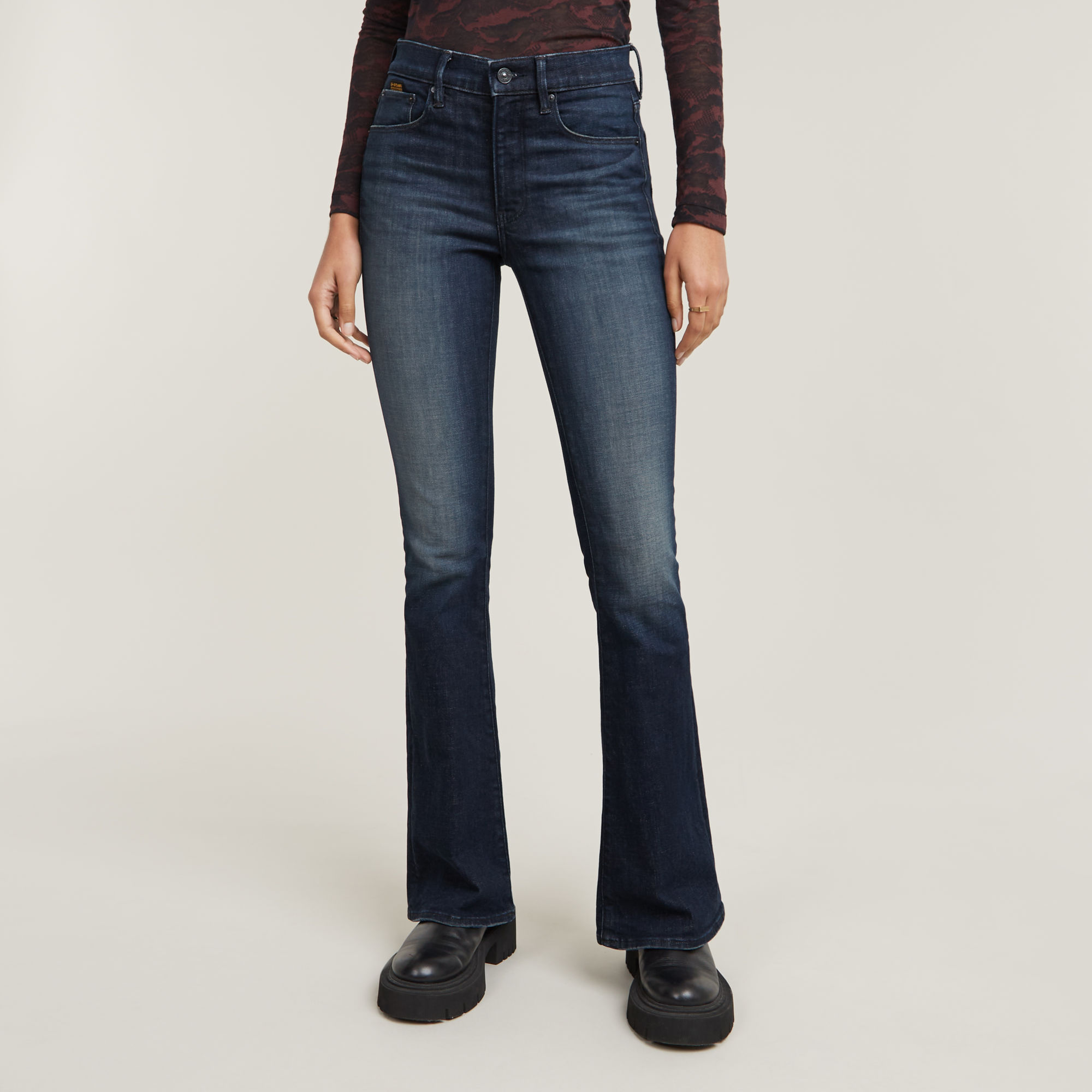 

3301 Flare Jeans - Dark blue - Women