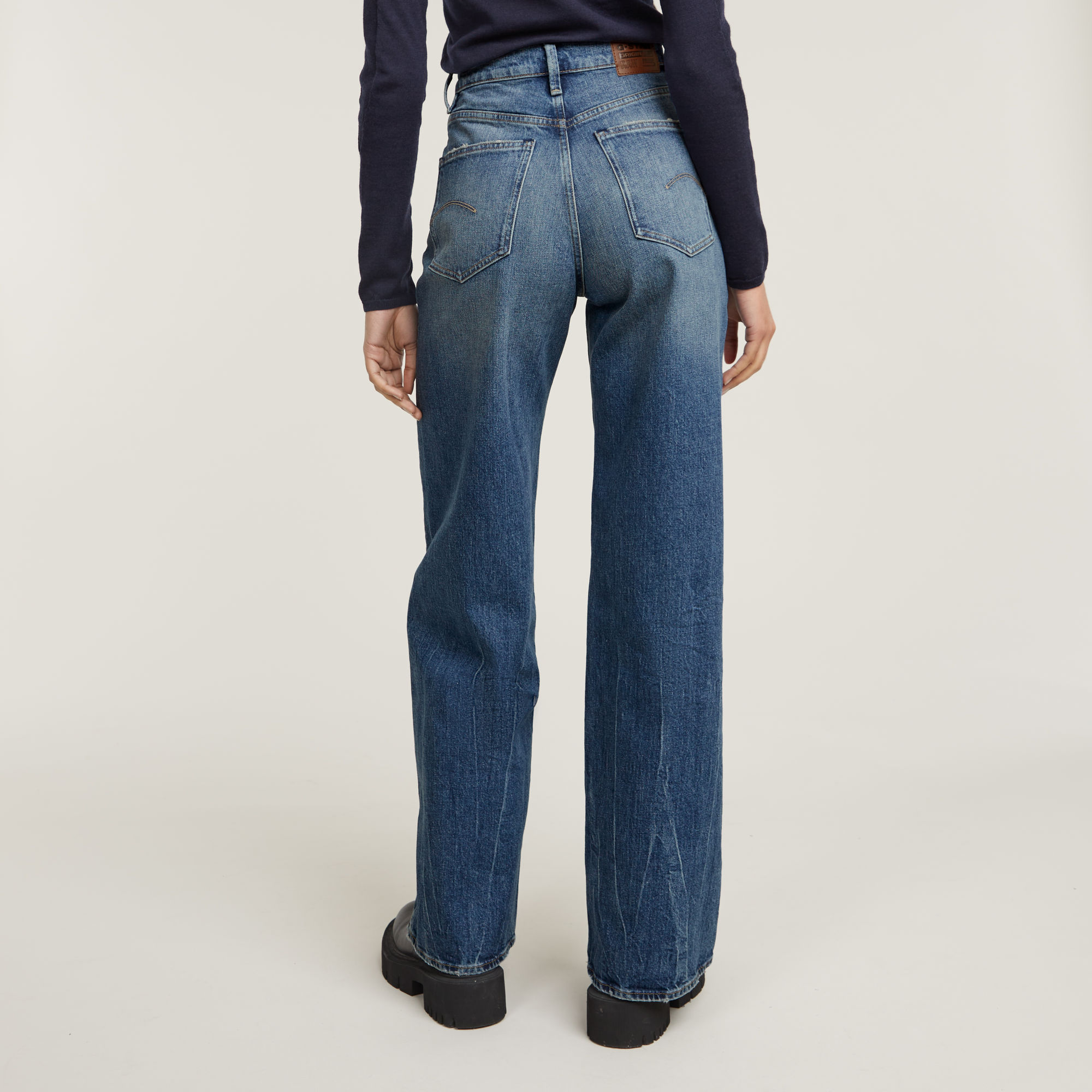 G-Star RAW Deck 2.0 High Loose Jeans Midden blauw Dames