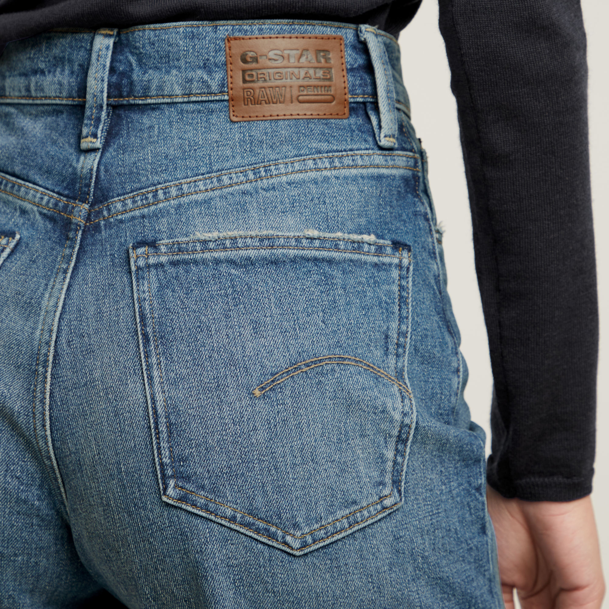 G-Star RAW Deck 2.0 High Loose Jeans Midden blauw Dames