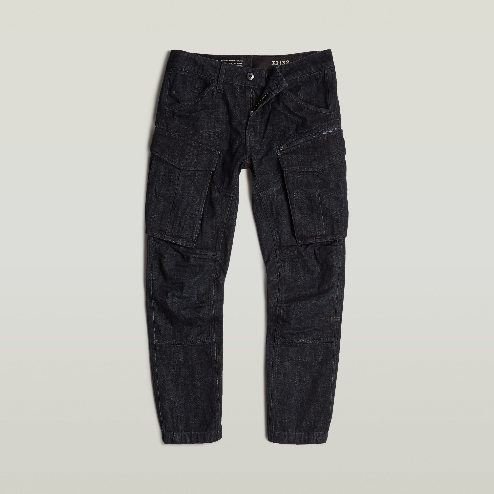 G-Star RAW Rovic Zip 3D Regular Tapered Denim Jeans Zwart Heren